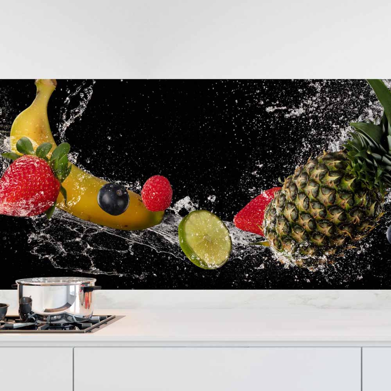 Küchenrückwand Folie Ananas, Kokos & Co. als Küchenhighlight Hauptbild 1