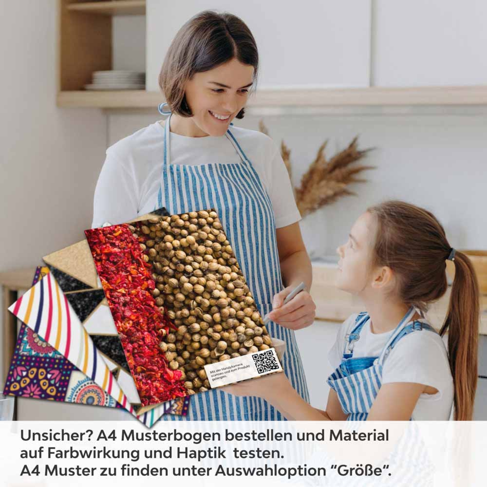 Küchenrückwand Folie Gewürzmischung - Aromatische Atmosphäre A4 Muster