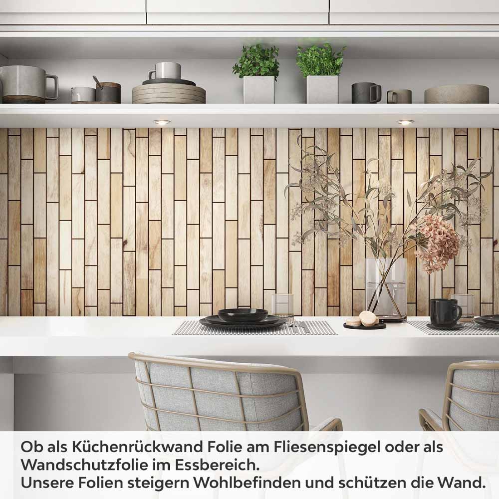 Küchenrückwand Folie Holzoptik Artikelbild 1