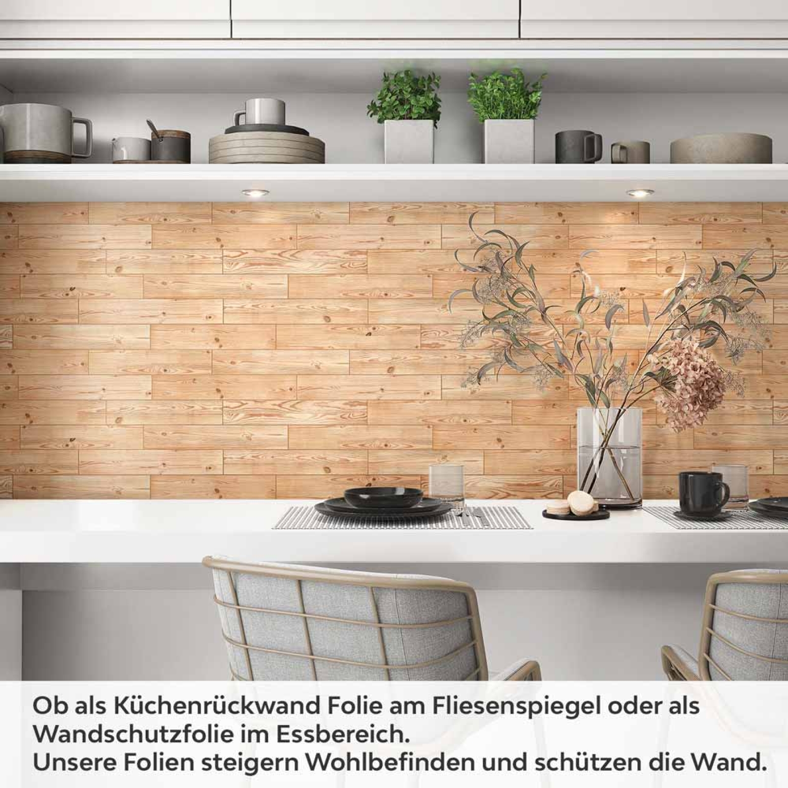 Küchenrückwand Folie Lärche Holzoptik Artikelbild 1