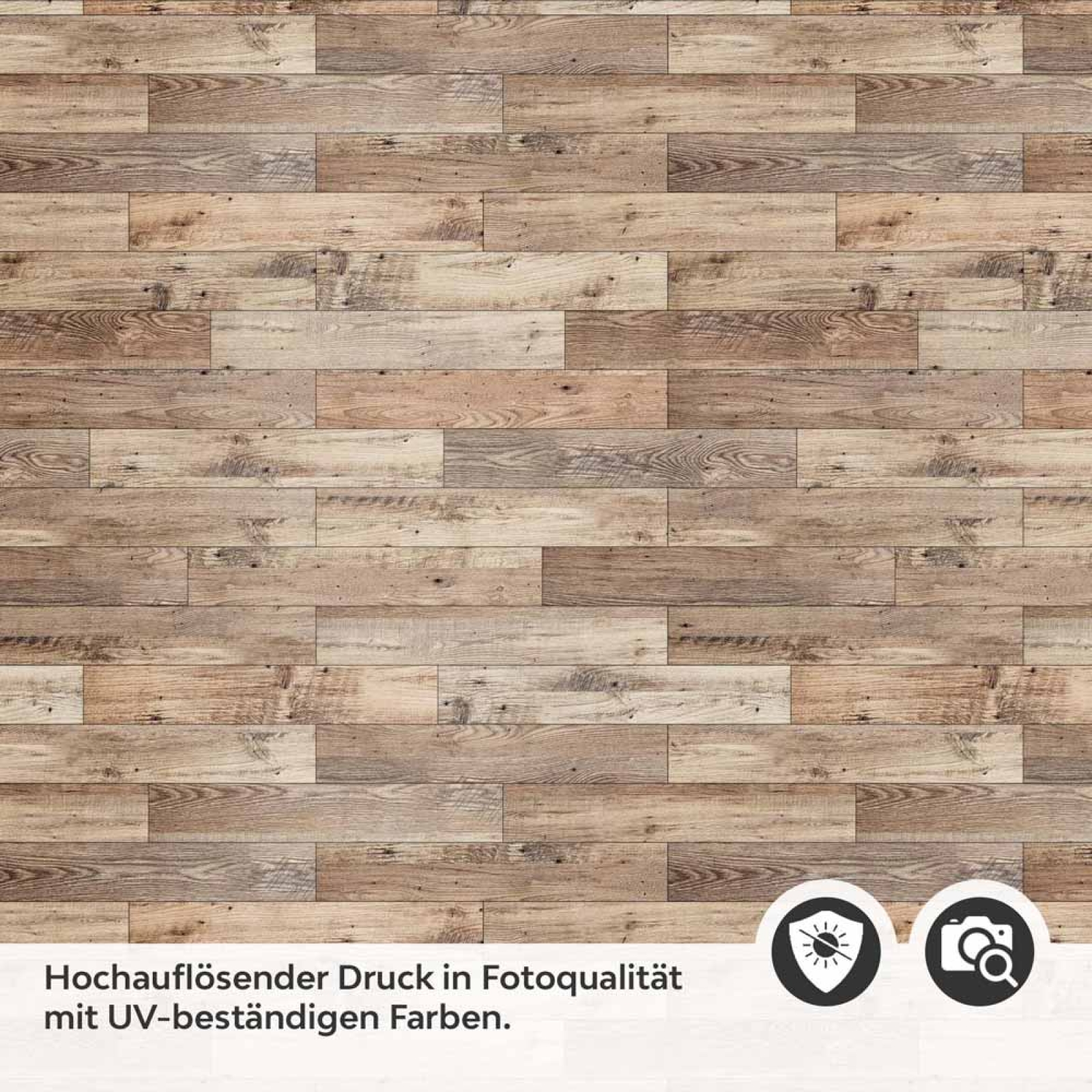 Küchenrückwand Folie rustikale Parkettoptik Detailbild 2