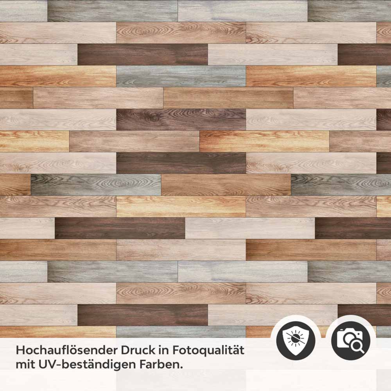 Küchenrückwand Folie Retro Holz Textur Detailbild 2