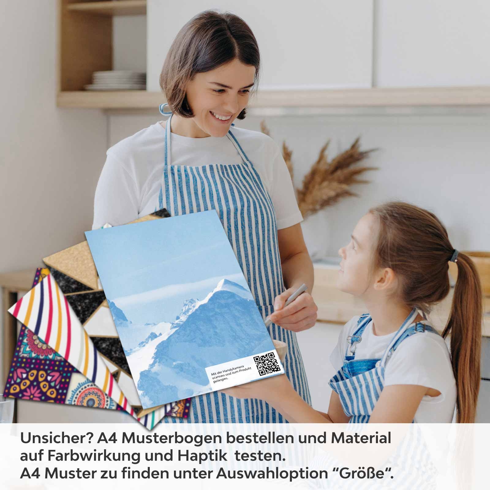 Küchenrückwand Folie Eisberge A4 Muster