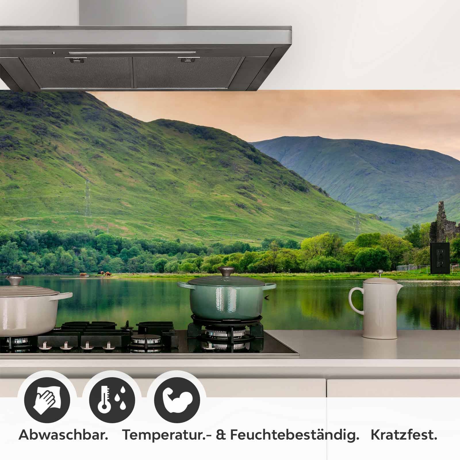 Küchenrückwand Folie Landschaft im Abendrot Detailbild 1