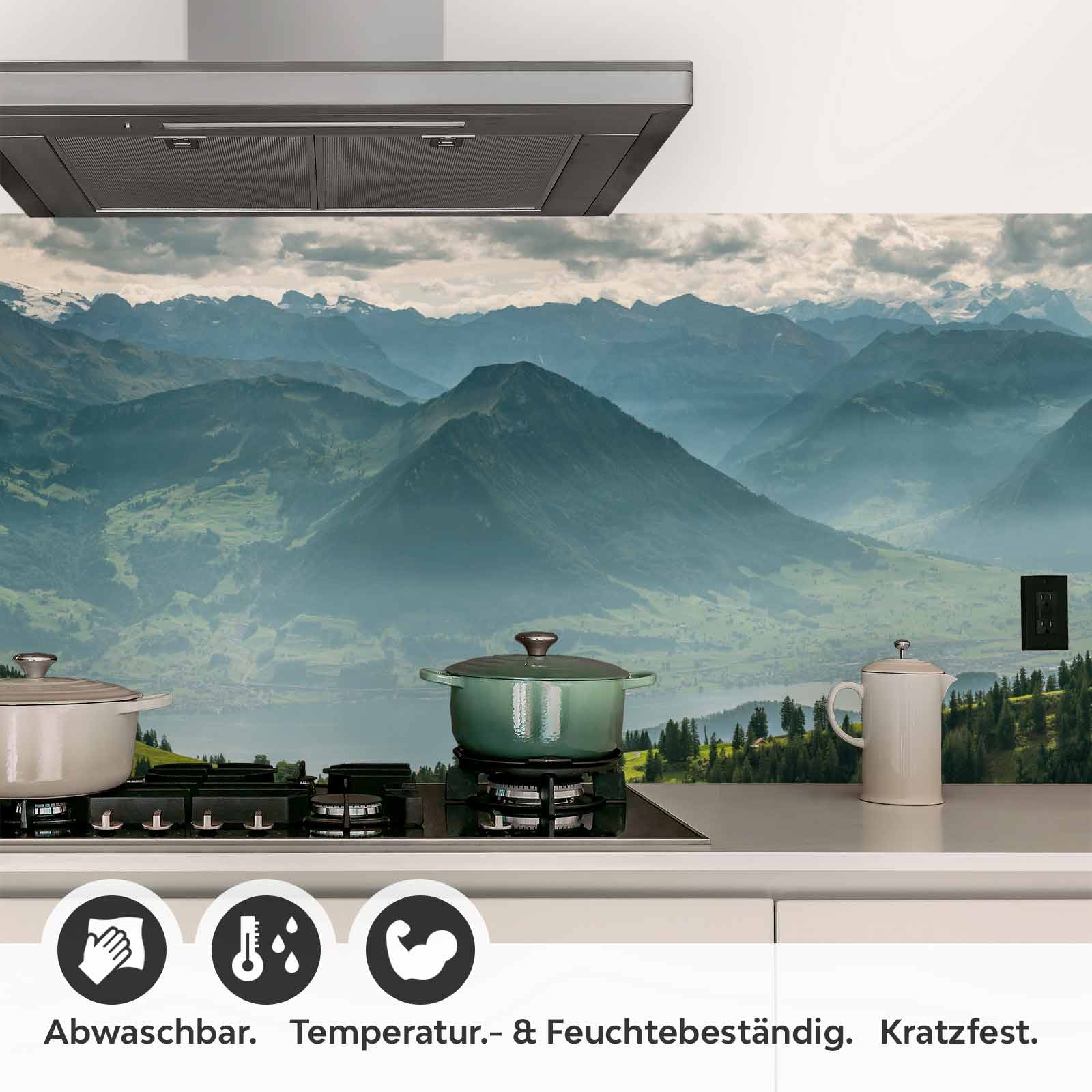 Küchenrückwand Folie Nebel in der Dämmerung Detailbild 1