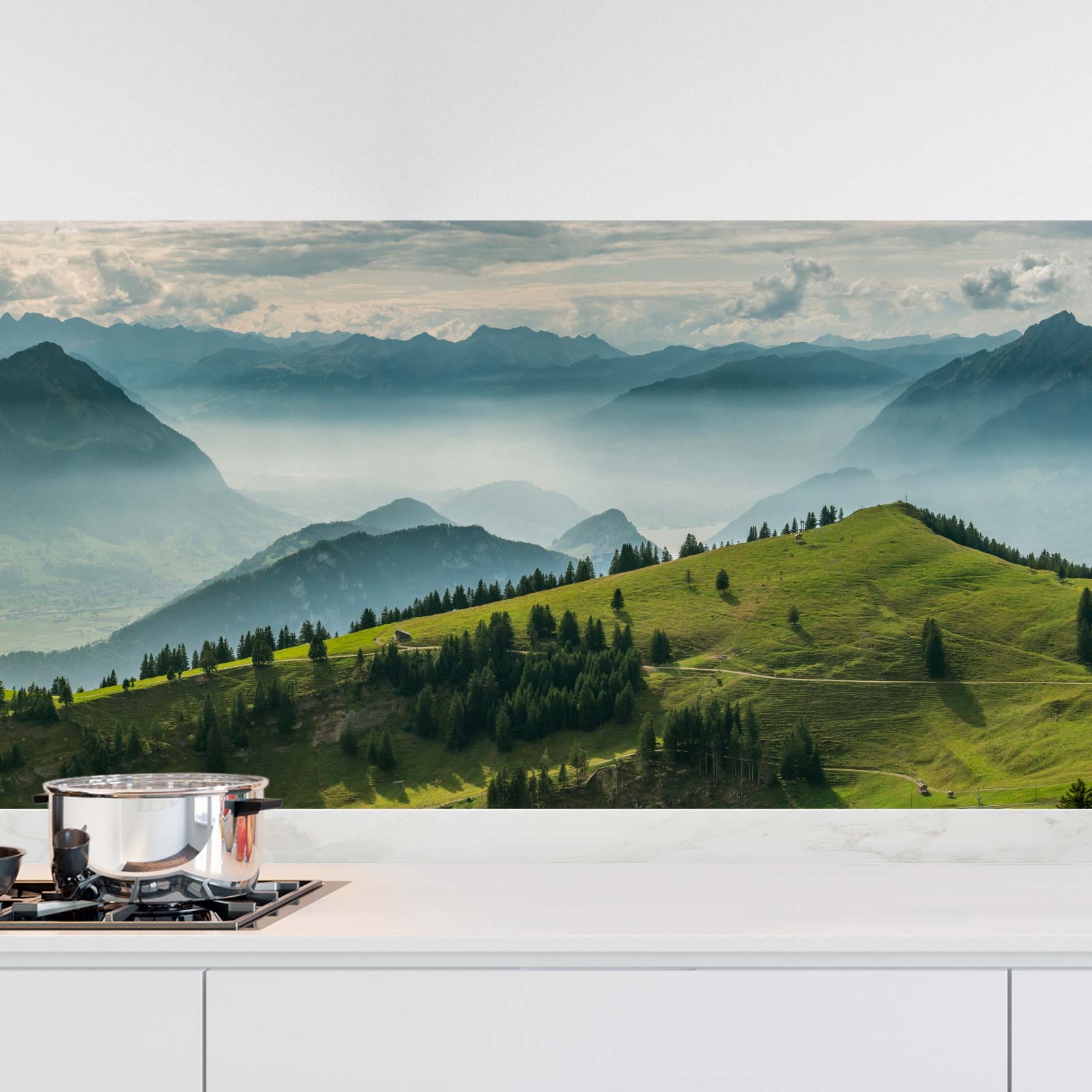 Küchenrückwand Folie Nebel in der Dämmerung Hauptbild 1