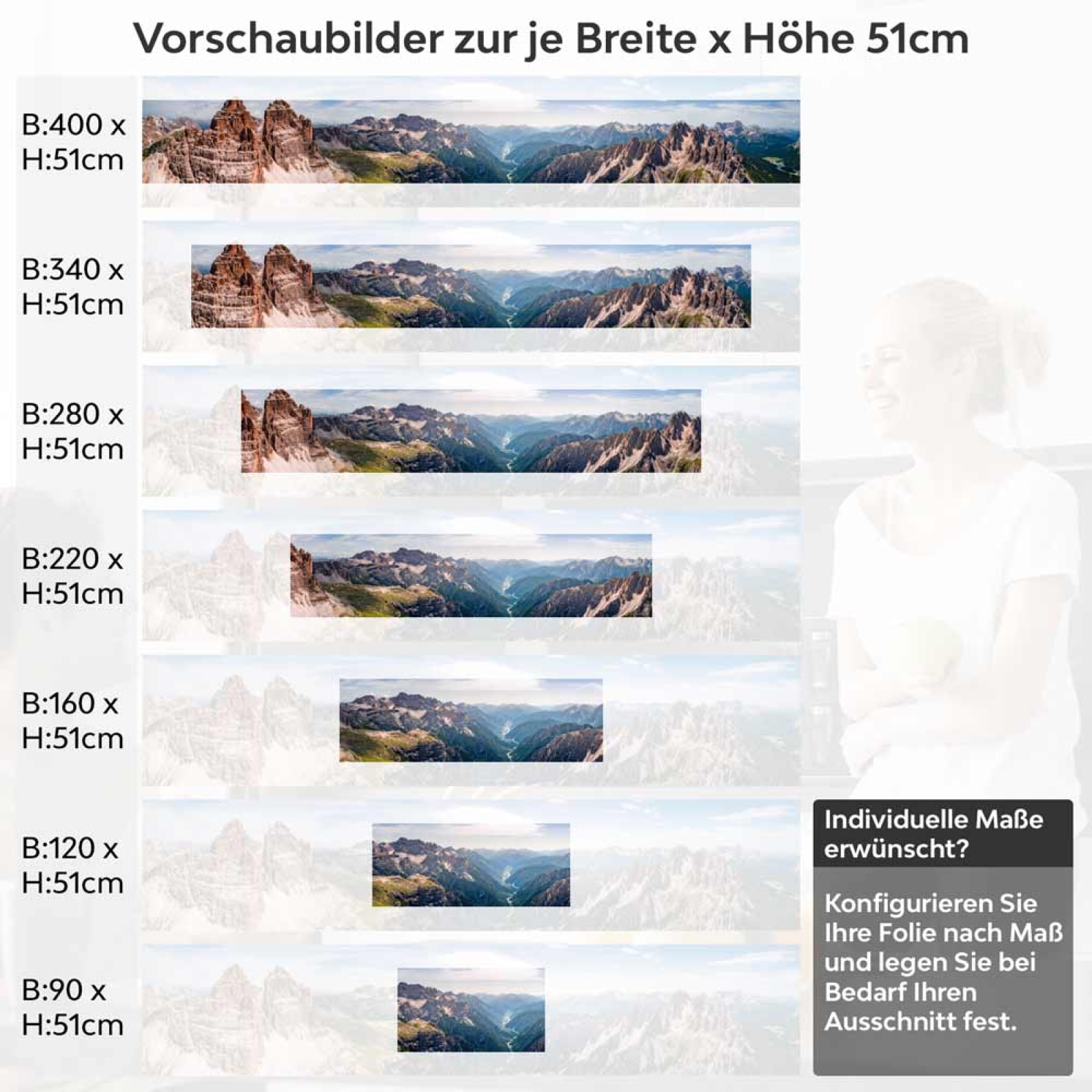 Küchenrückwand Folie Canyon Fluss & Berglandschaft Höhe 51cm