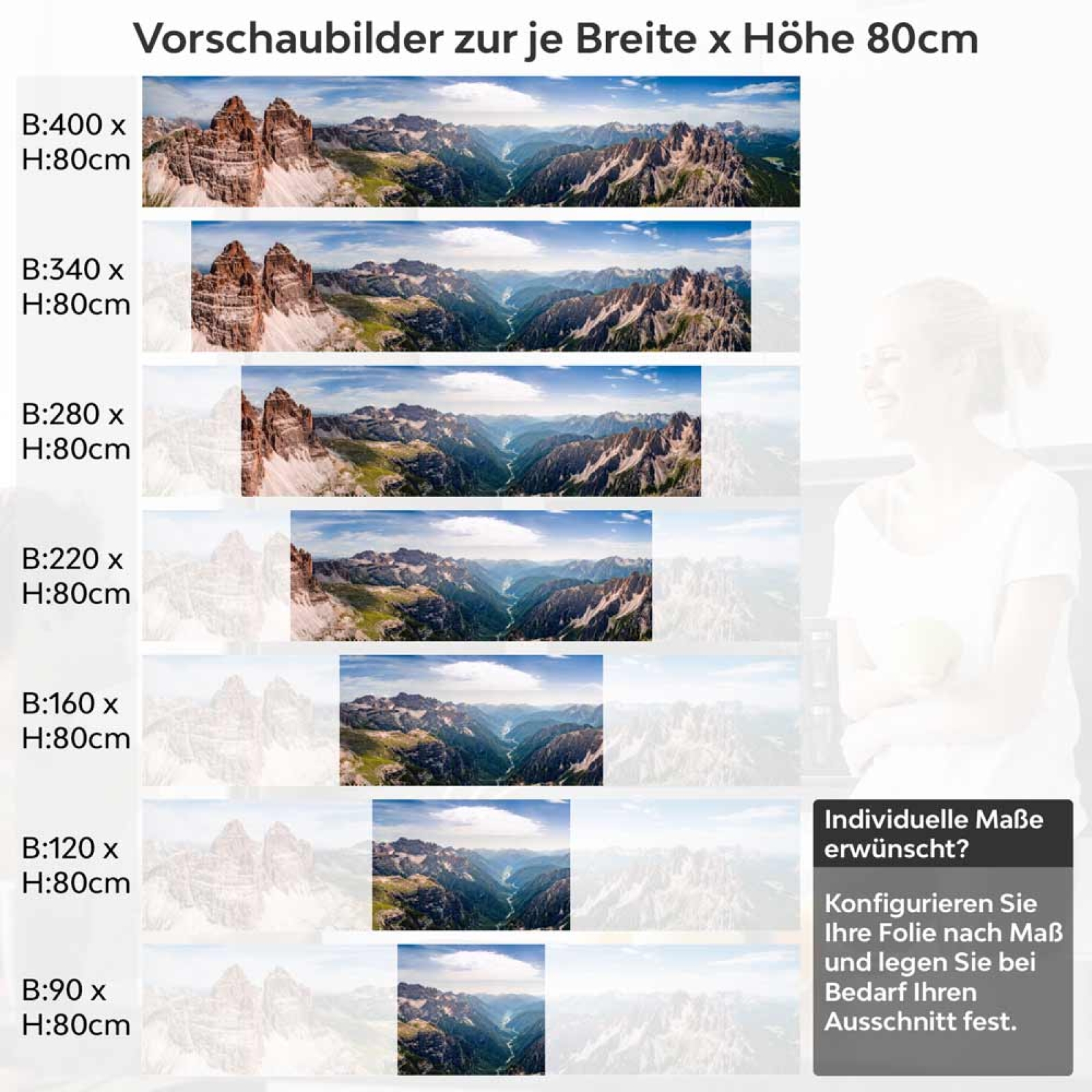 Küchenrückwand Folie Canyon Fluss & Berglandschaft Höhe 80cm