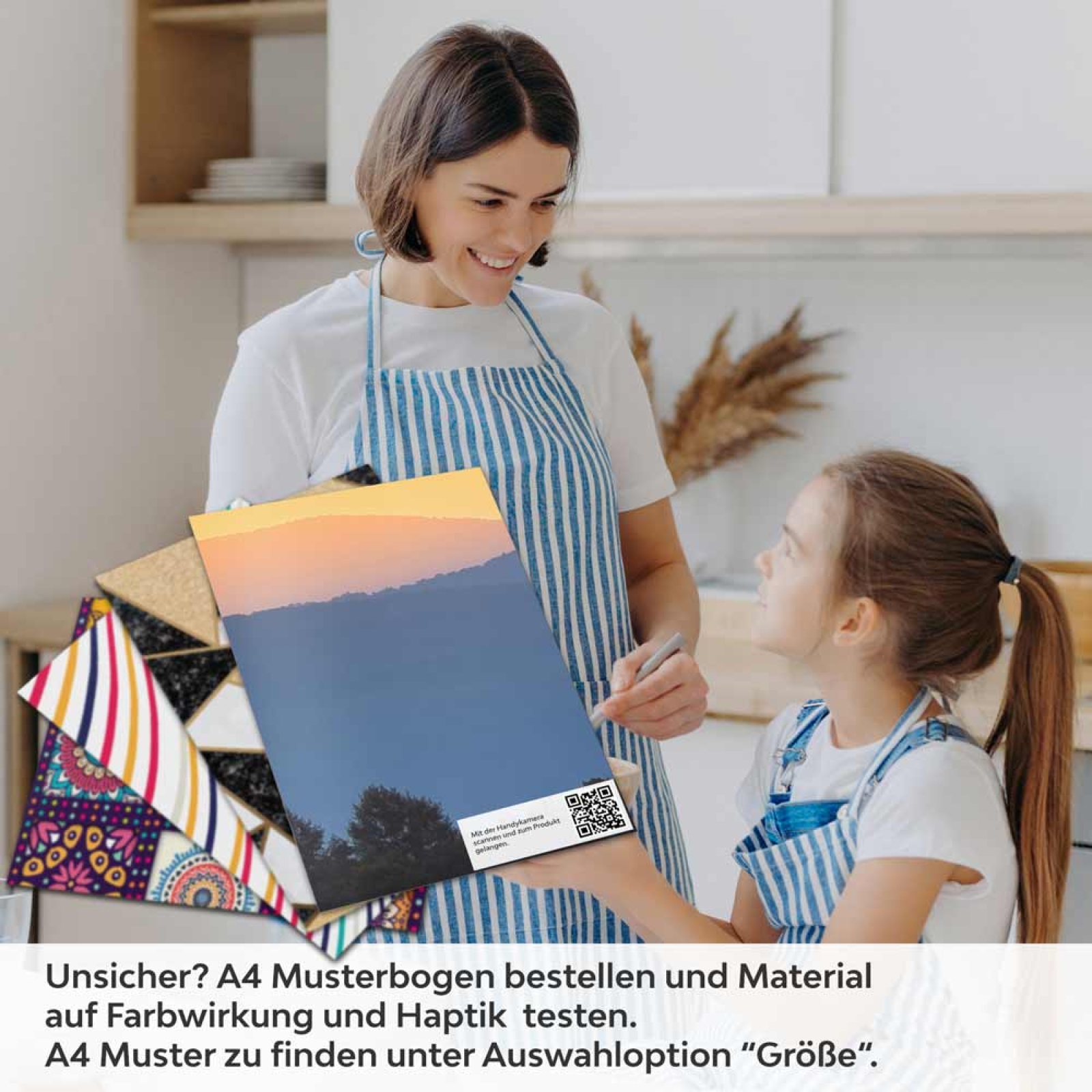 Küchenrückwand Folie Dämmerlandschaft A4 Muster