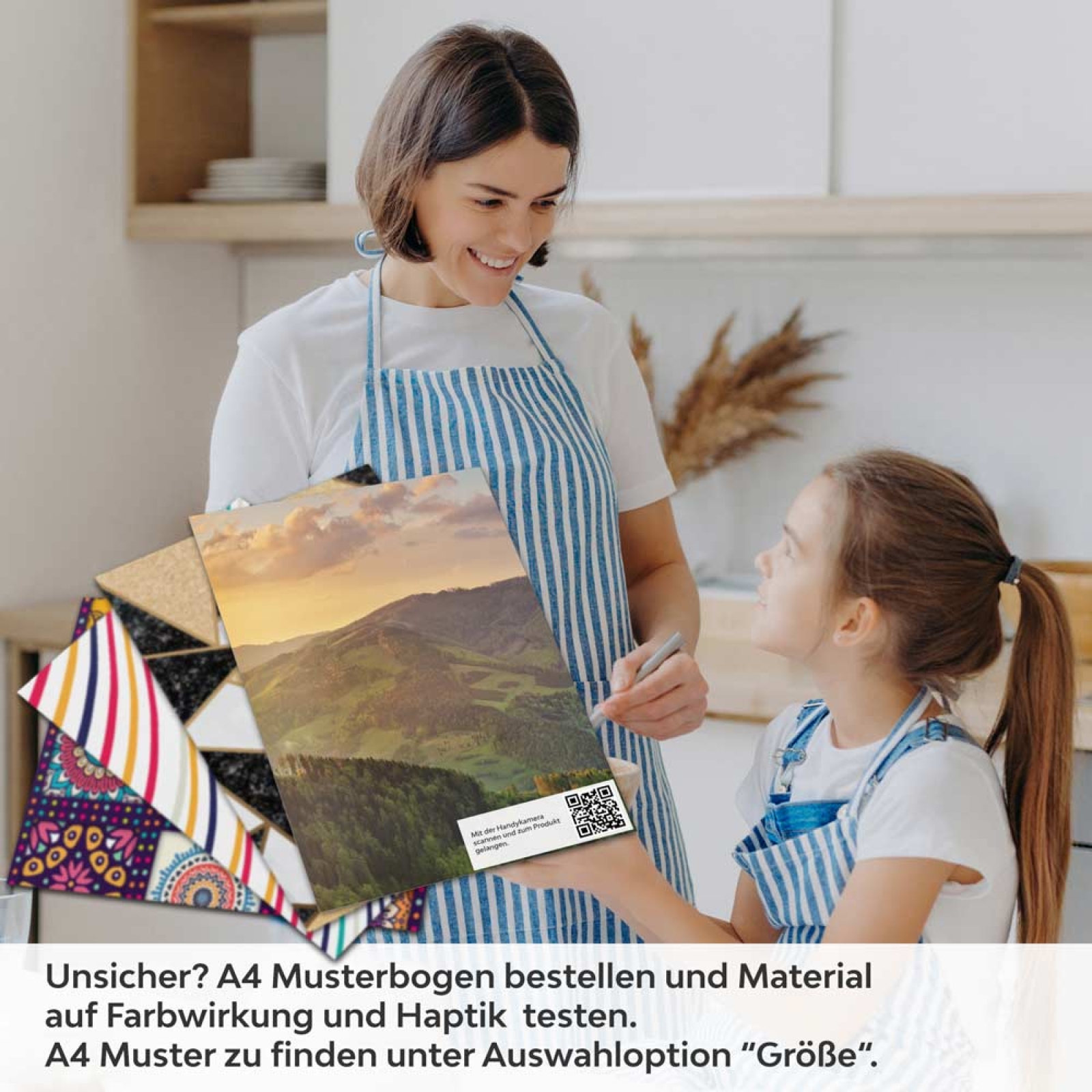 Küchenrückwand Folie slowakische Bergidylle A4 Muster