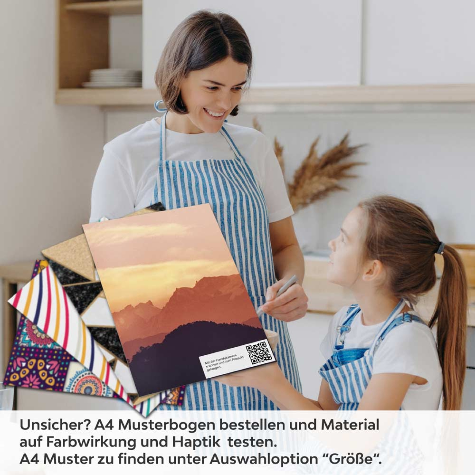 Küchenrückwand Folie Helambu im Dämmerlicht A4 Muster