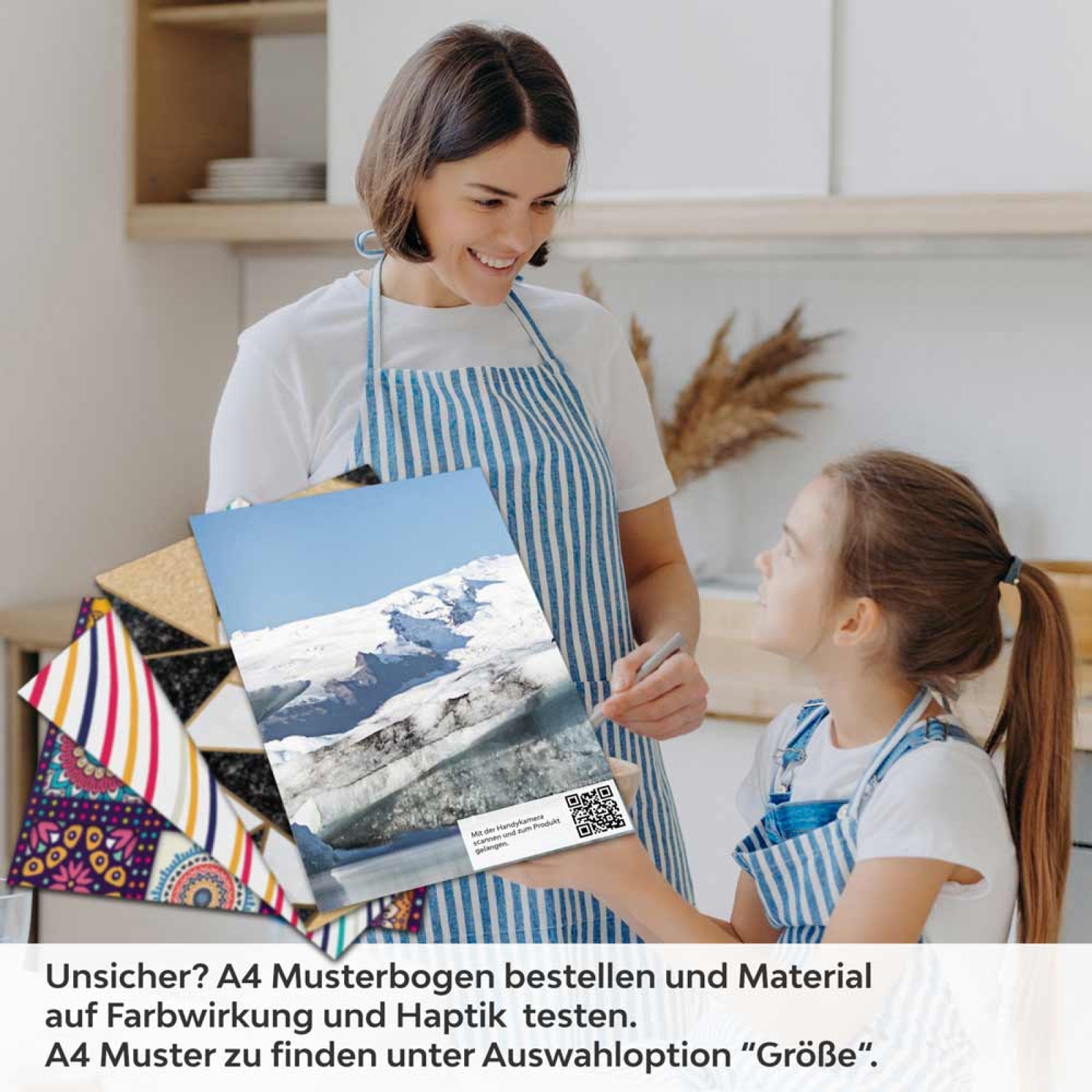 Küchenrückwand Folie Eismeer & Gletscherlandschaft A4 Muster