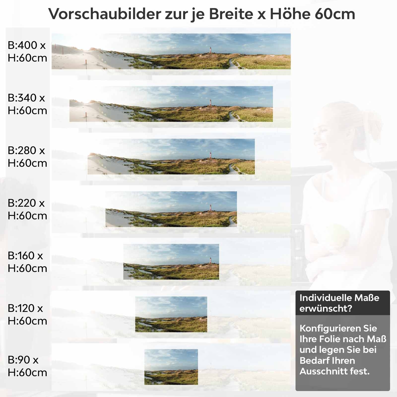 Küchenrückwand Folie Düne Nordsee Höhe 60cm
