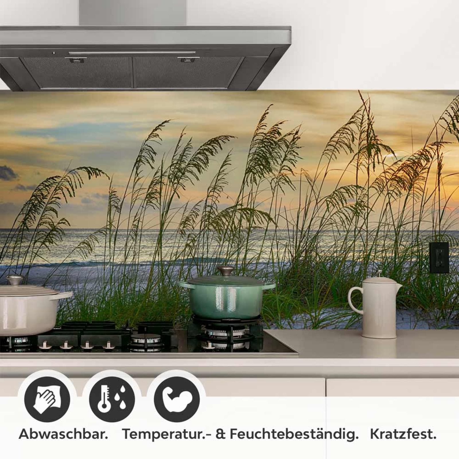 Küchenrückwand Folie Dünenlandschaft & Strand Flora Detailbild 1