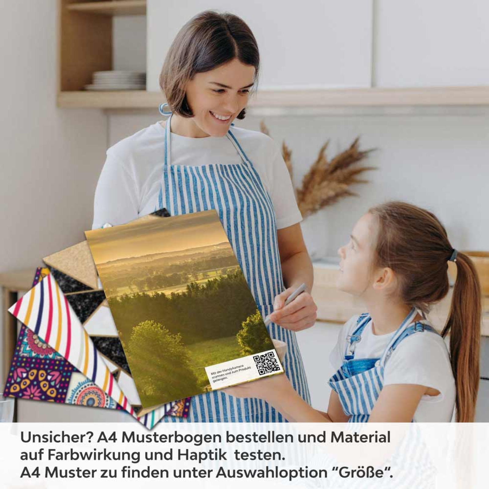 Küchenrückwand Folie Landschaft im Frühling A4 Muster