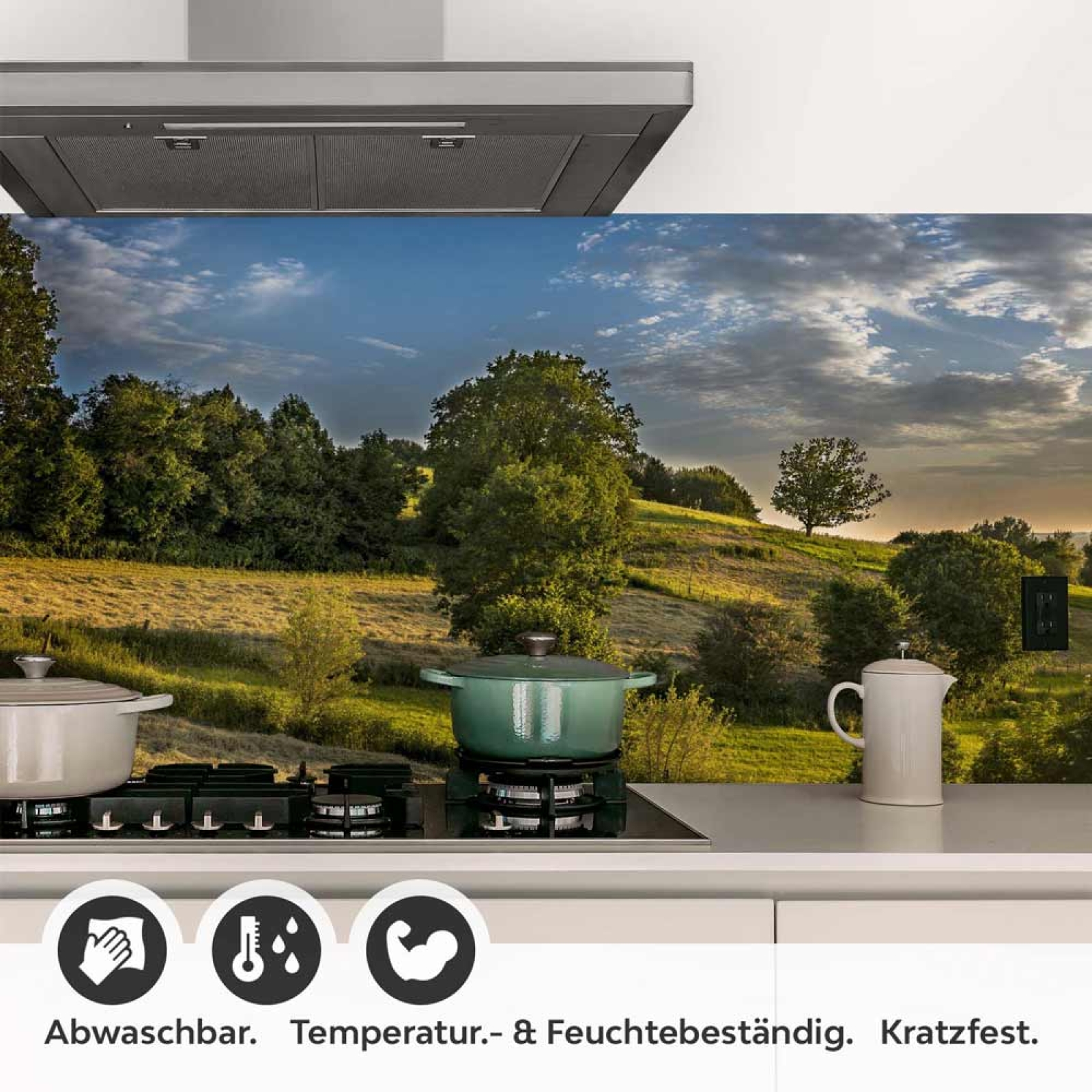 Küchenrückwand Folie Landschaft im Frühling Detailbild 1