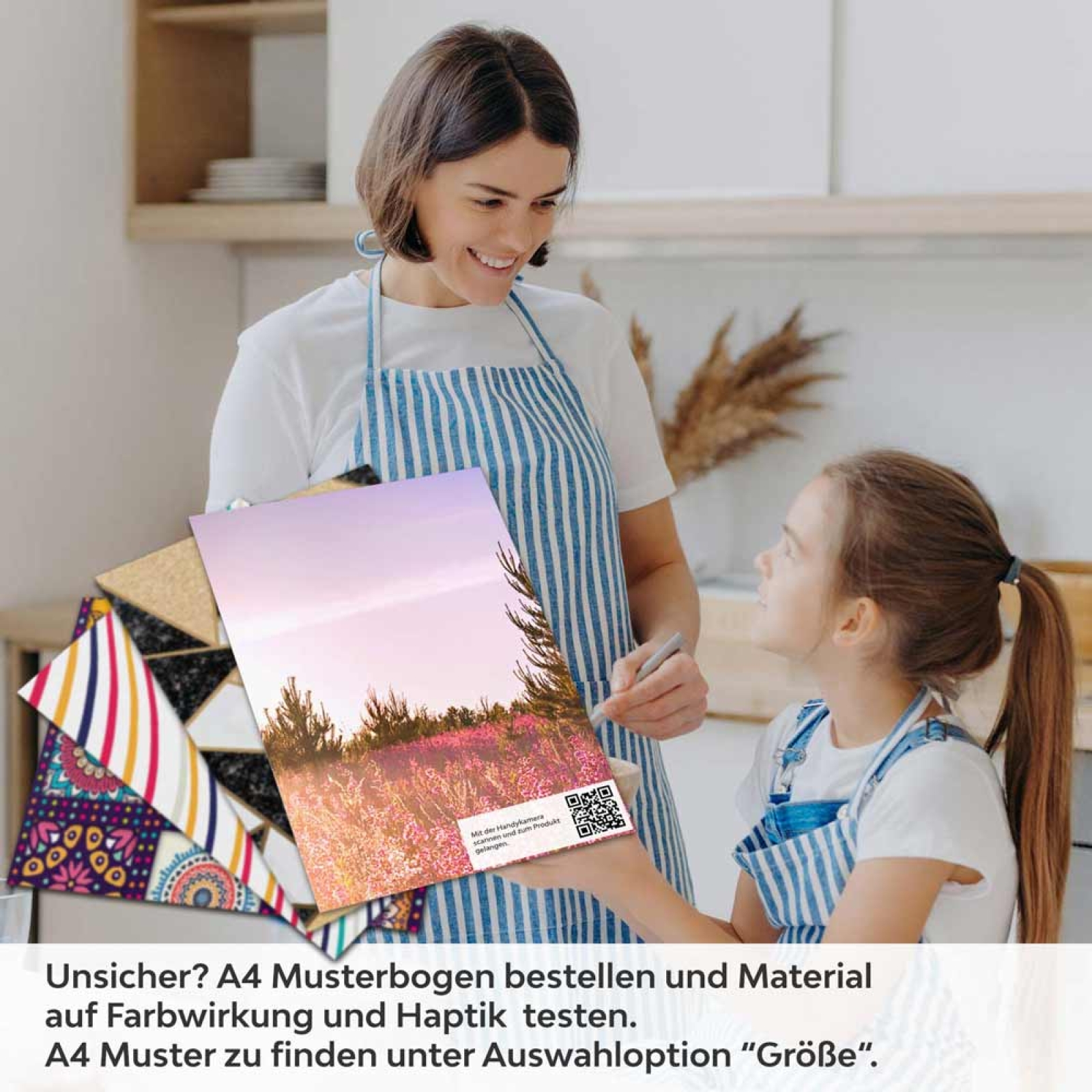 Küchenrückwand Folie Lavendelfeld A4 Muster