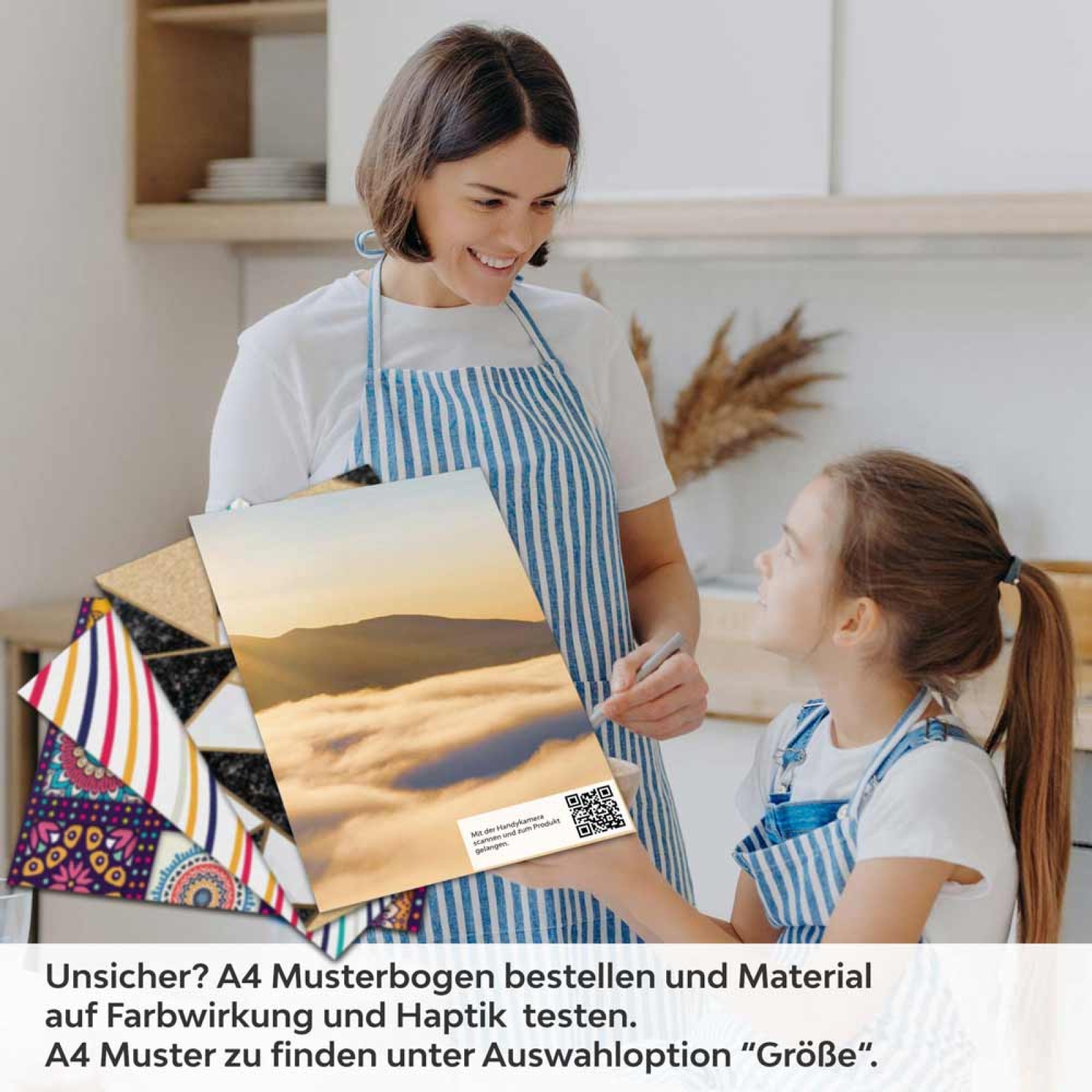 Küchenrückwand Folie Berge im Verborgenen A4 Muster