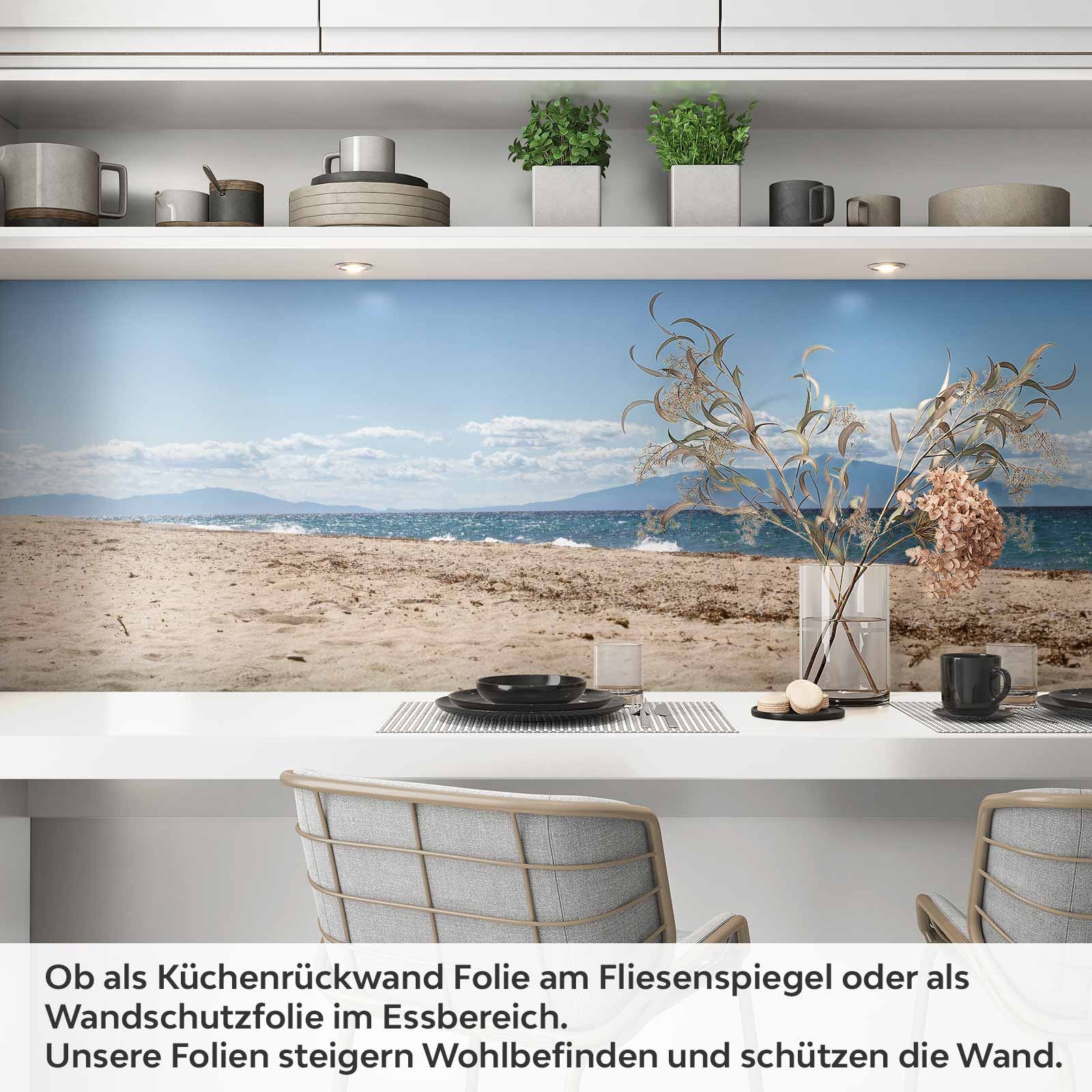 Küchenrückwand Folie naturnaher Strand Artikelbild 1