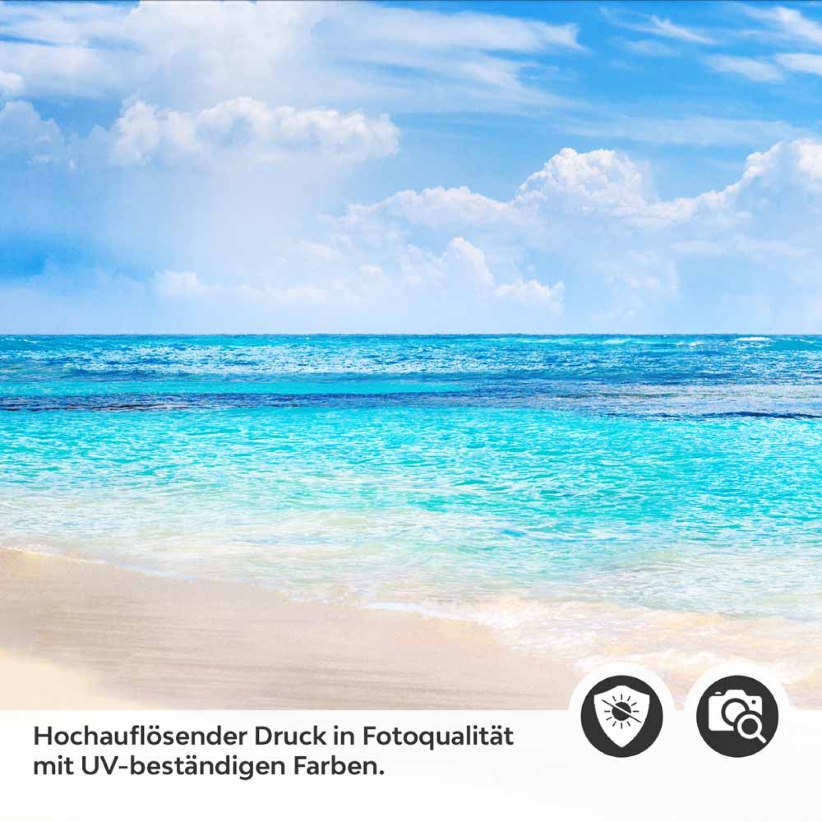 Küchenrückwand Folie Strand & Meer in himmlischen Farben Detailbild 2