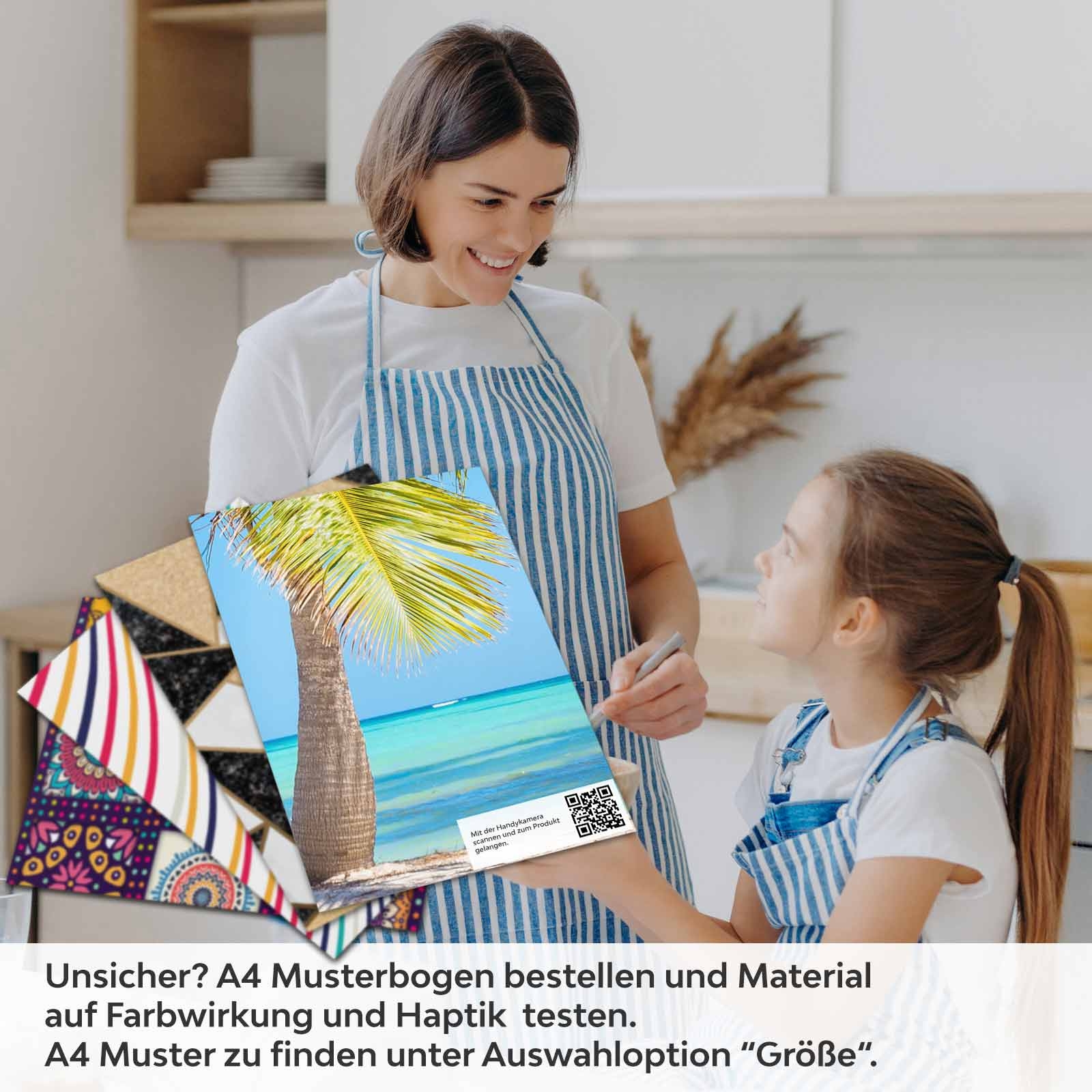 Küchenrückwand Folie Karibisches Meer A4 Muster