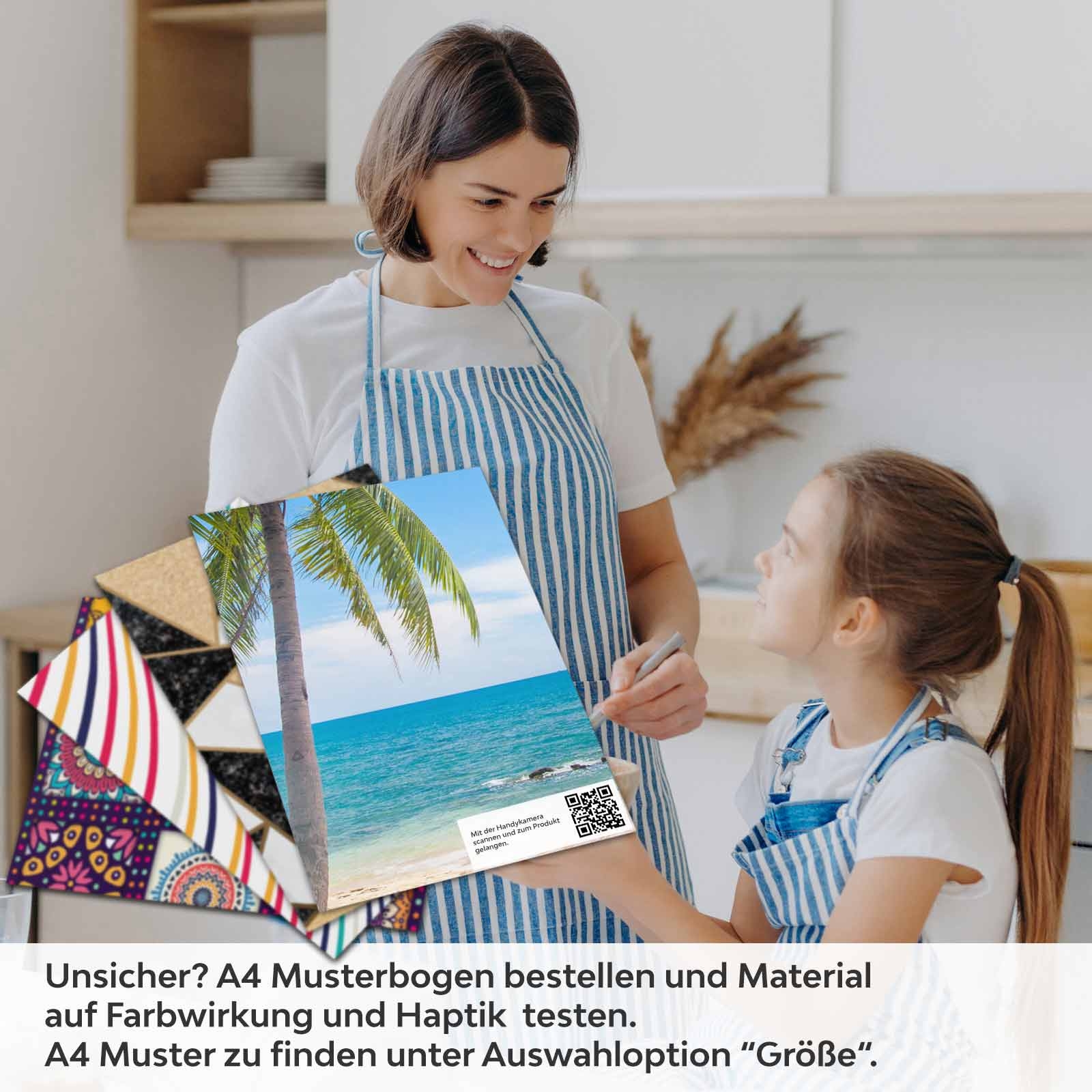Küchenrückwand Folie Tropenstrand A4 Muster