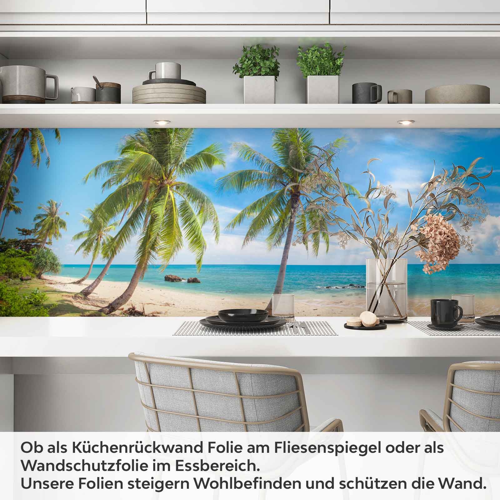 Küchenrückwand Folie Tropenstrand Artikelbild 1