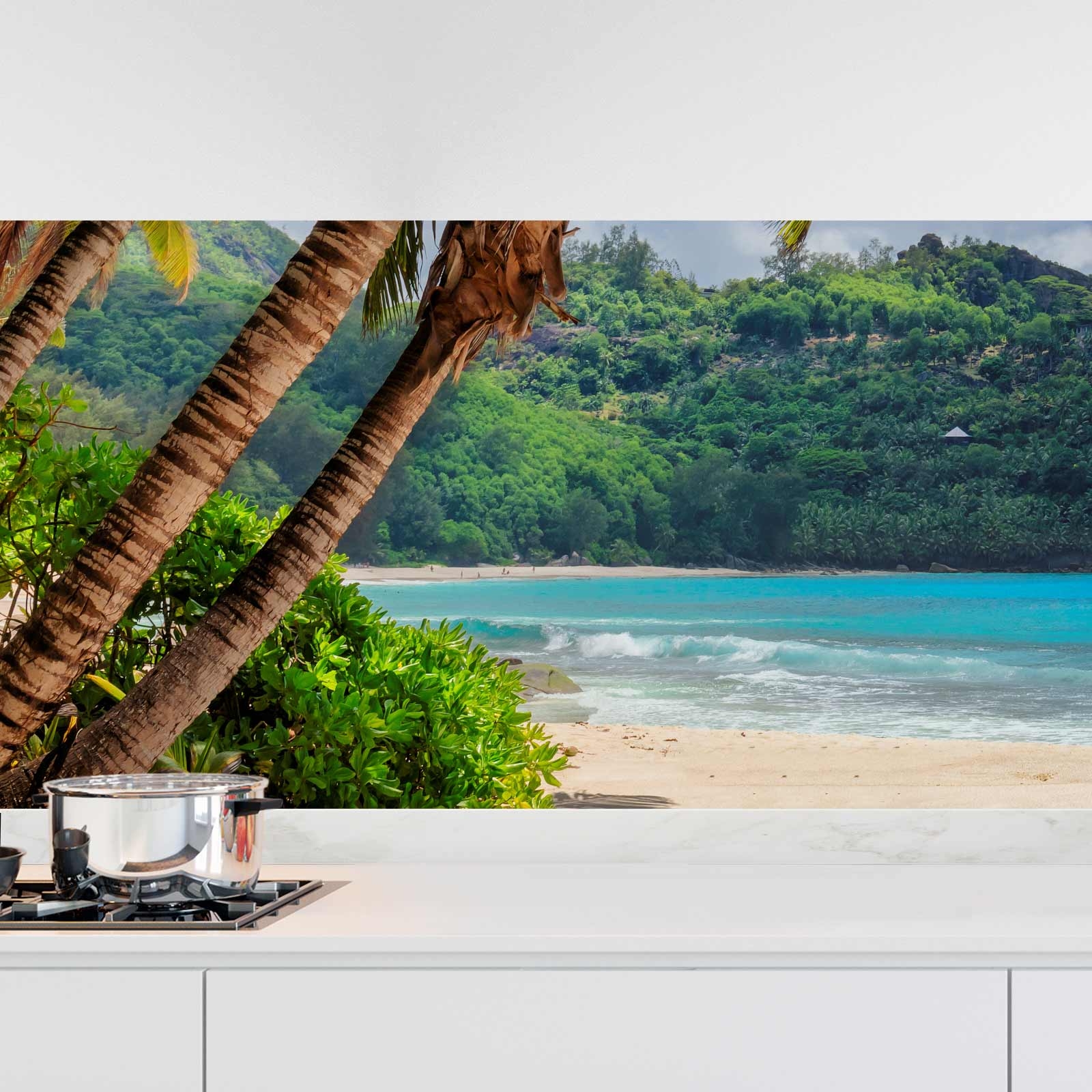 Küchenrückwand Folie Tropenidylle Hauptbild 1