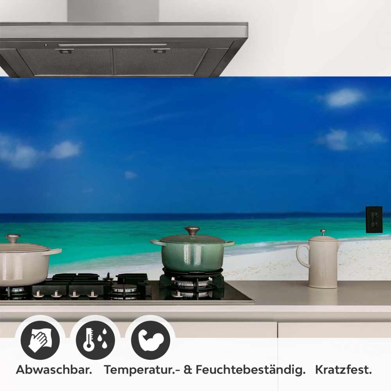 Küchenrückwand Folie Paradiesischer Strand Detailbild 1