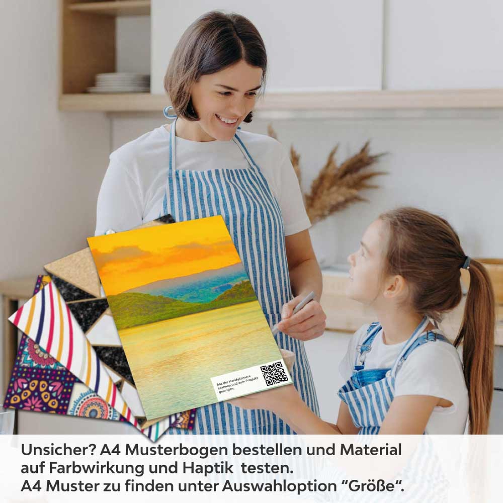 Küchenrückwand Folie endloses Horizontglühen A4 Muster