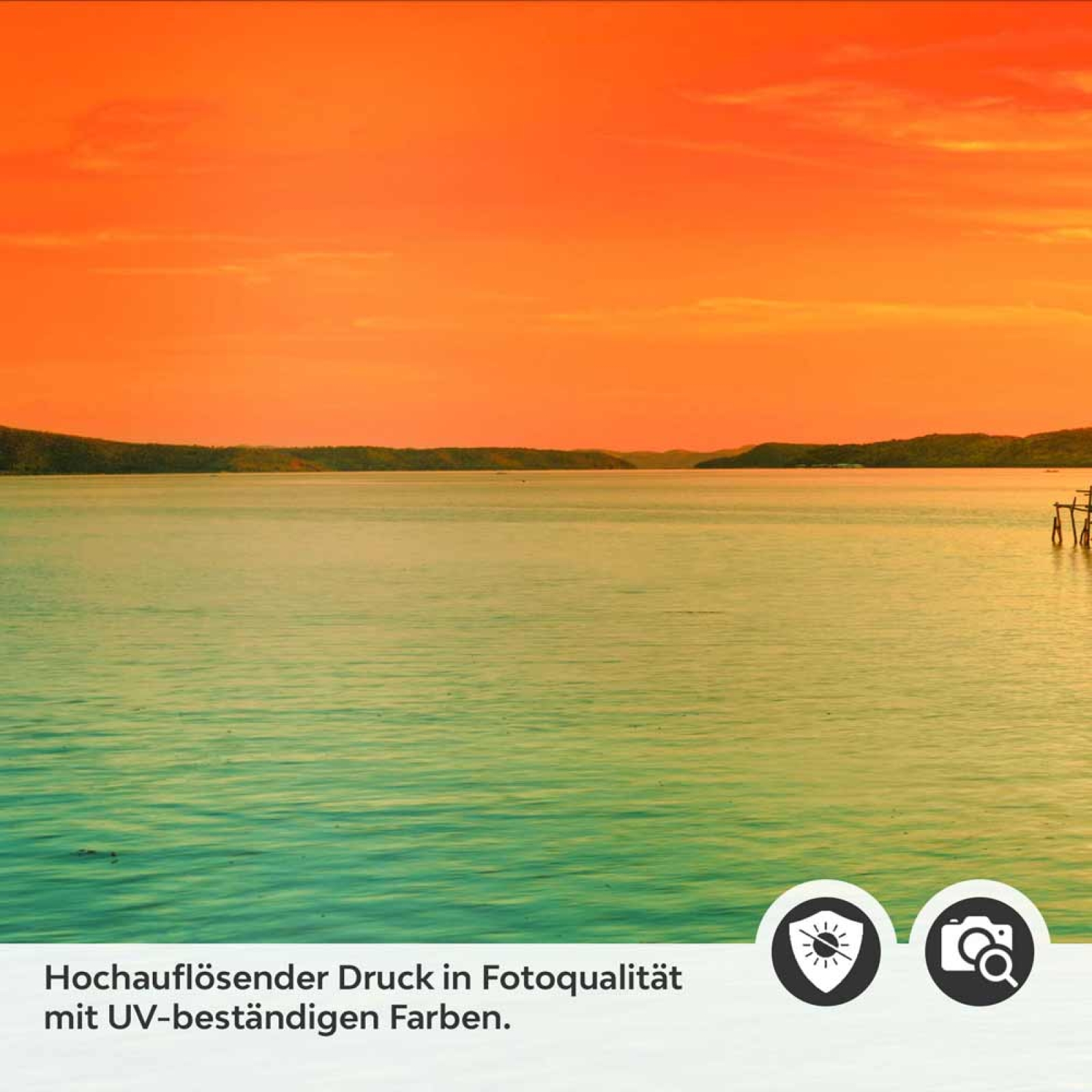 Küchenrückwand Folie Steg & Ozean im Abendlicht Detailbild 2