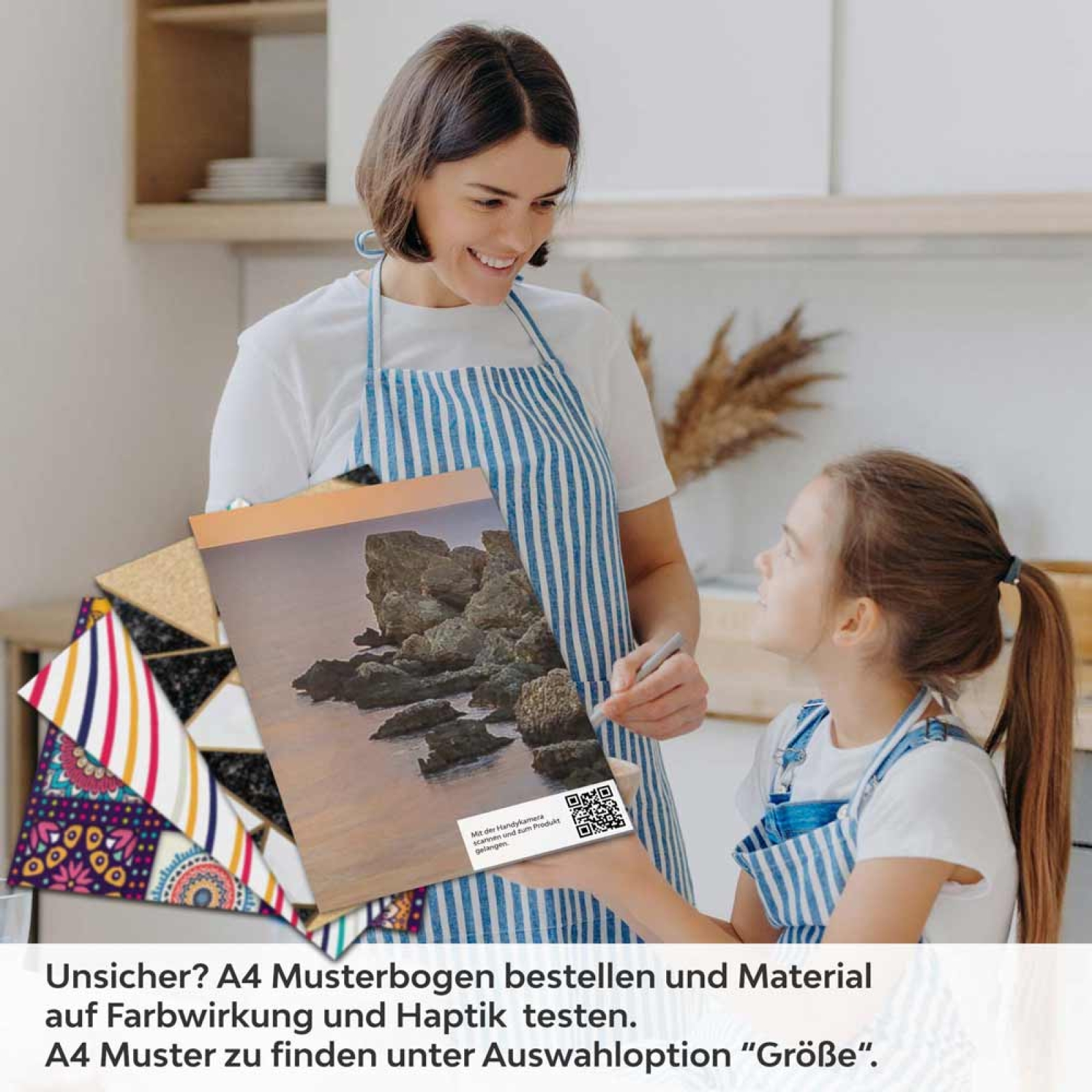 Küchenrückwand Folie Malta Küstenschönheit A4 Muster