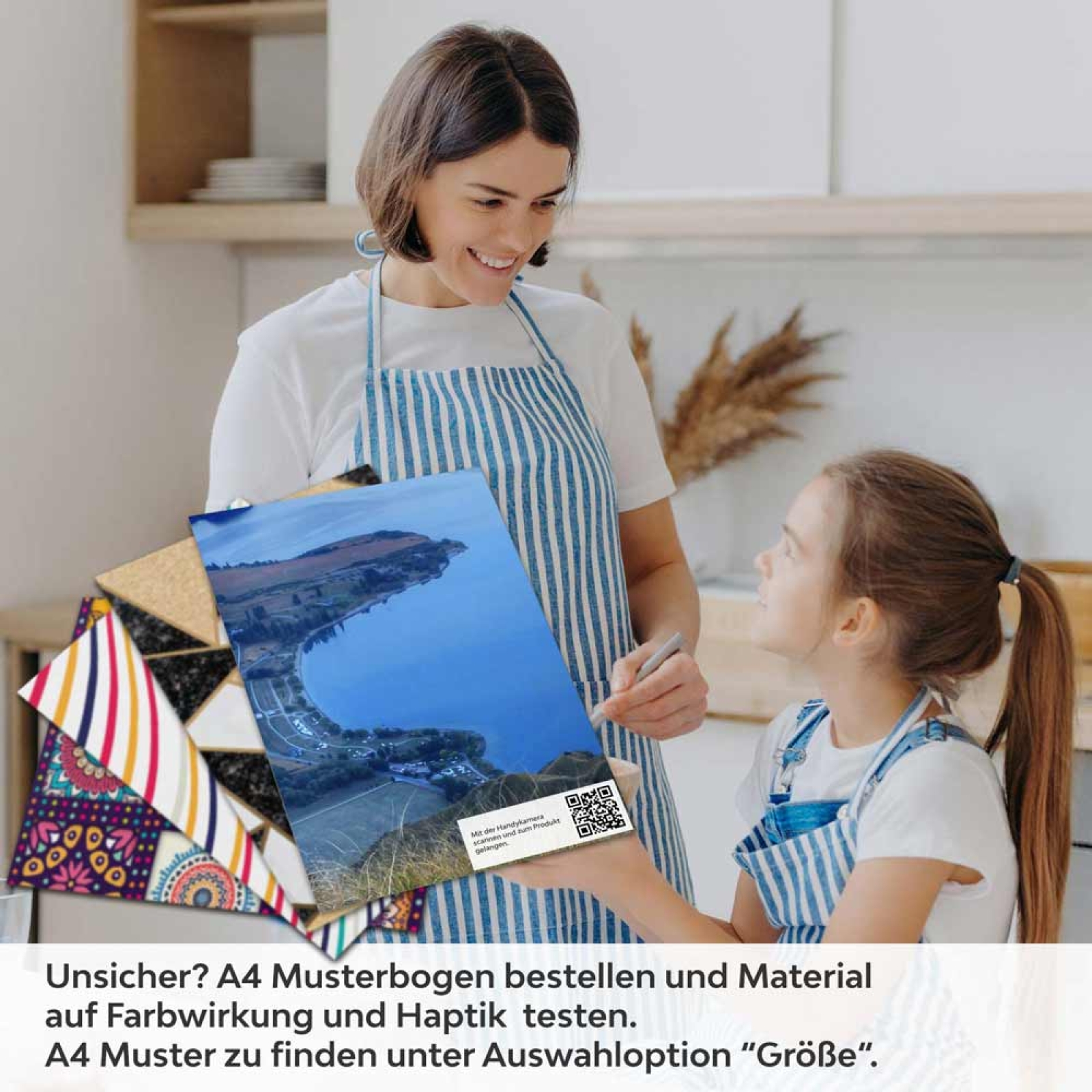 Küchenrückwand Folie Neuseeländische Idylle A4 Muster