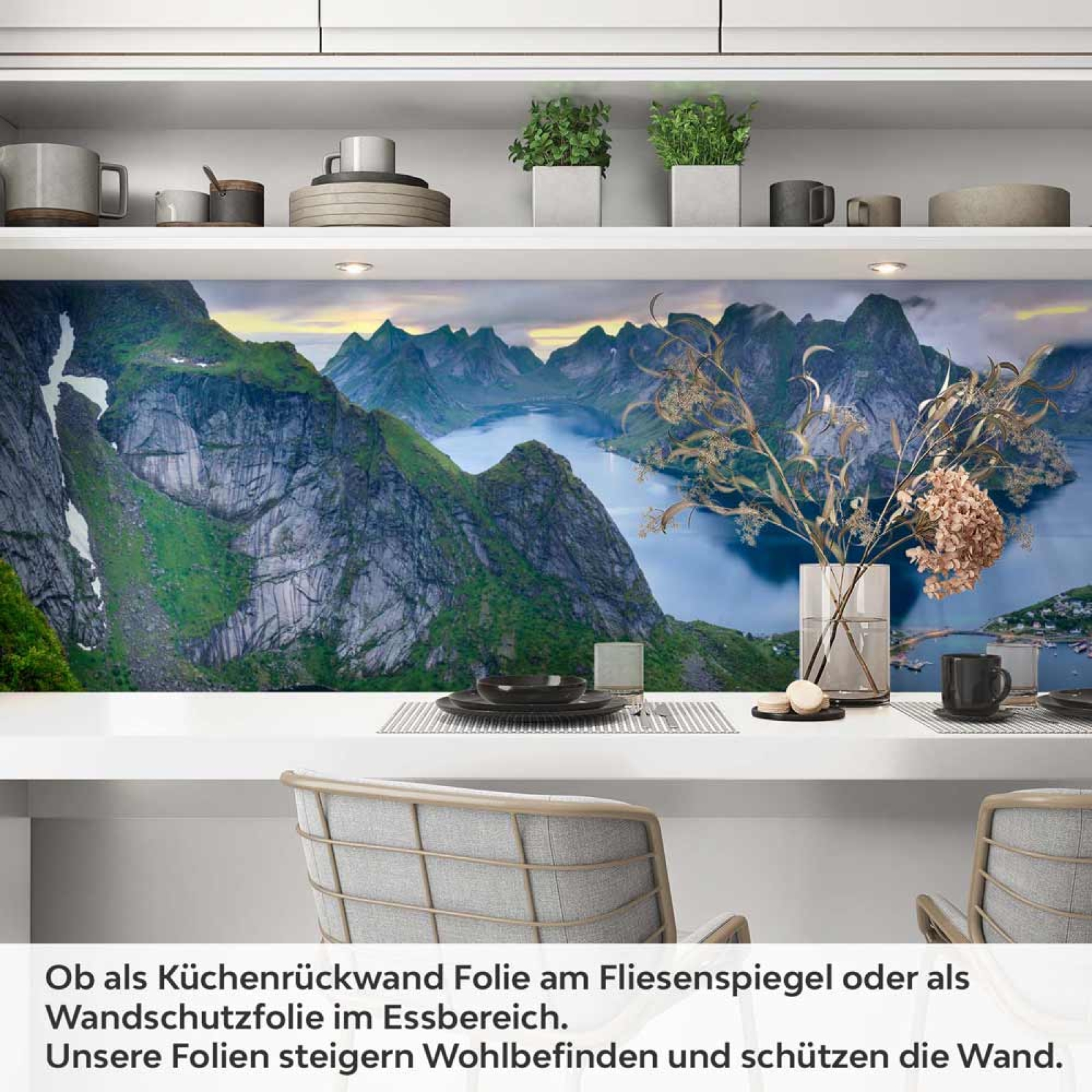 Küchenrückwand Folie Norwegens Schönheit Artikelbild 1