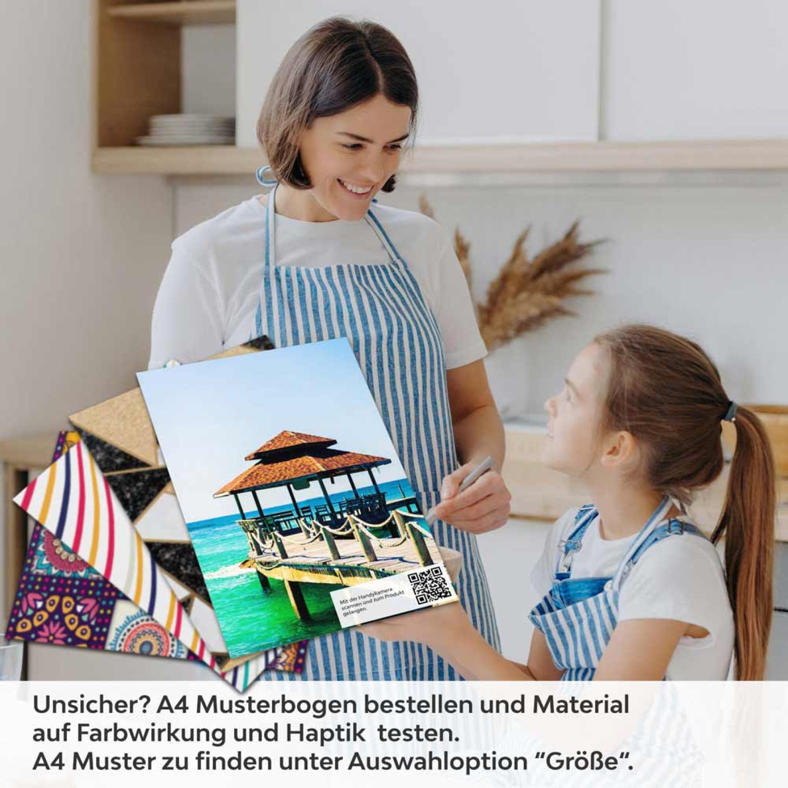 Küchenrückwand Folie Weite Lagune und tropisches Inselidyll A4 Muster