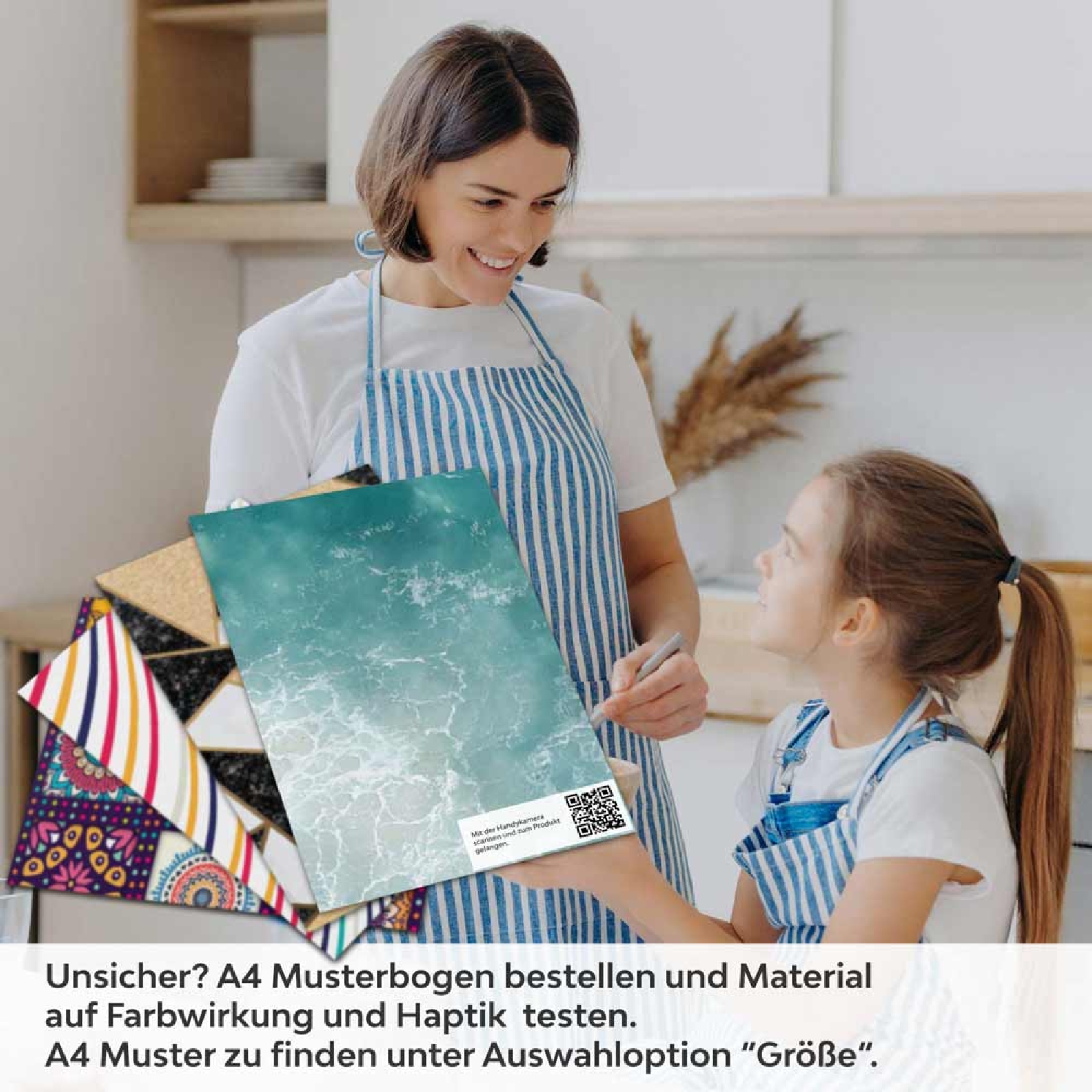 Küchenrückwand Folie Ozean Wellen Oberfläche A4 Muster