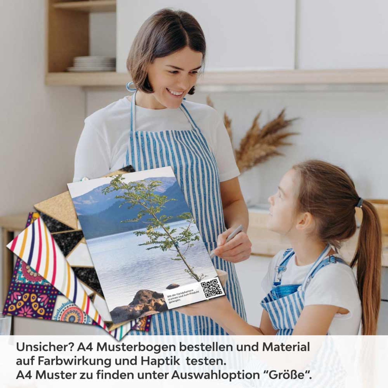 Küchenrückwand Folie harmonische Seelandschaft A4 Muster