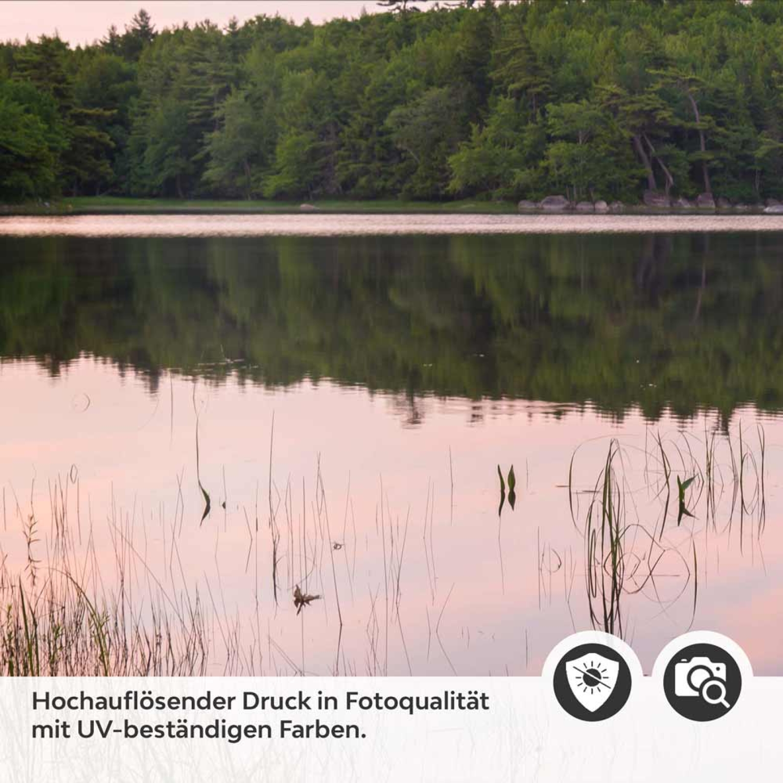 Küchenrückwand Folie violetter See Detailbild 2