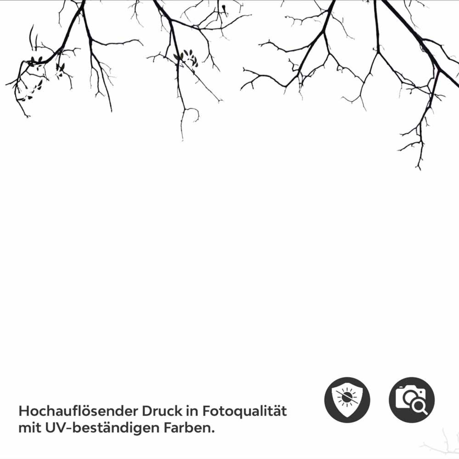 Küchenrückwand Folie Filigrane Baumkronen - Minimalistische Eleganz Detailbild 2