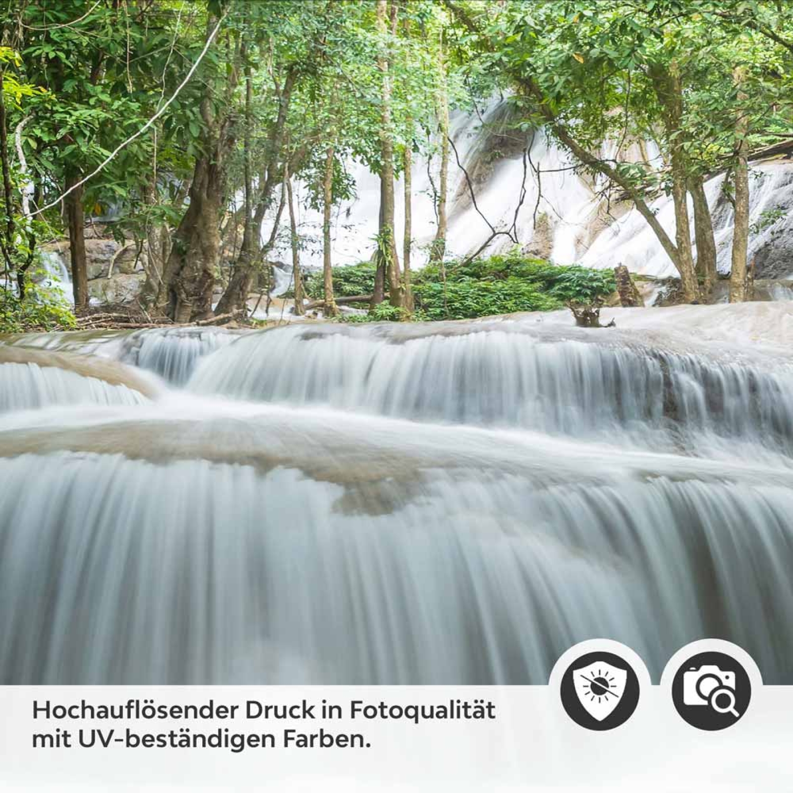 Küchenrückwand Folie prachtvoller Wasserfall Detailbild 2