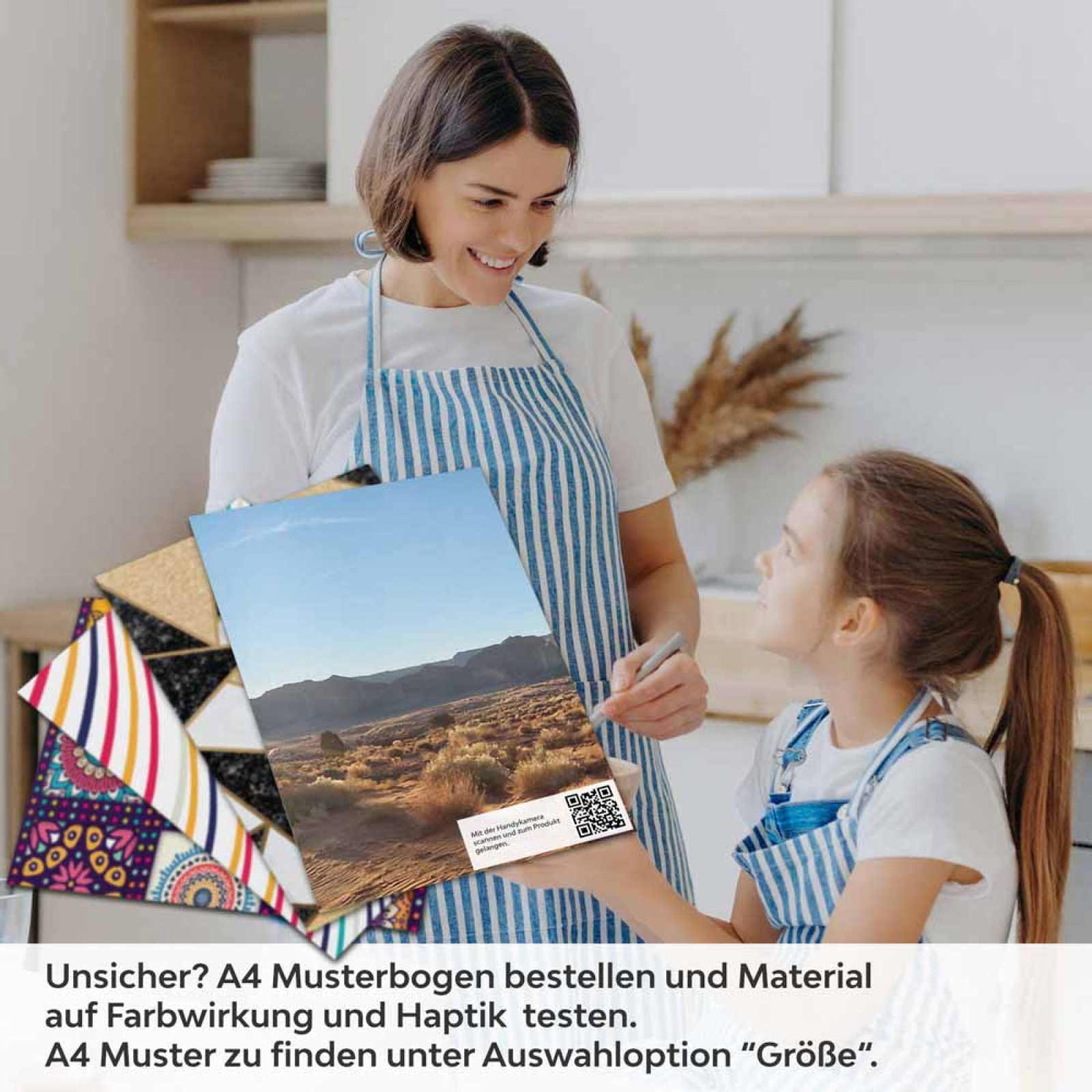 Küchenrückwand Folie Wüstenpanorama A4 Muster