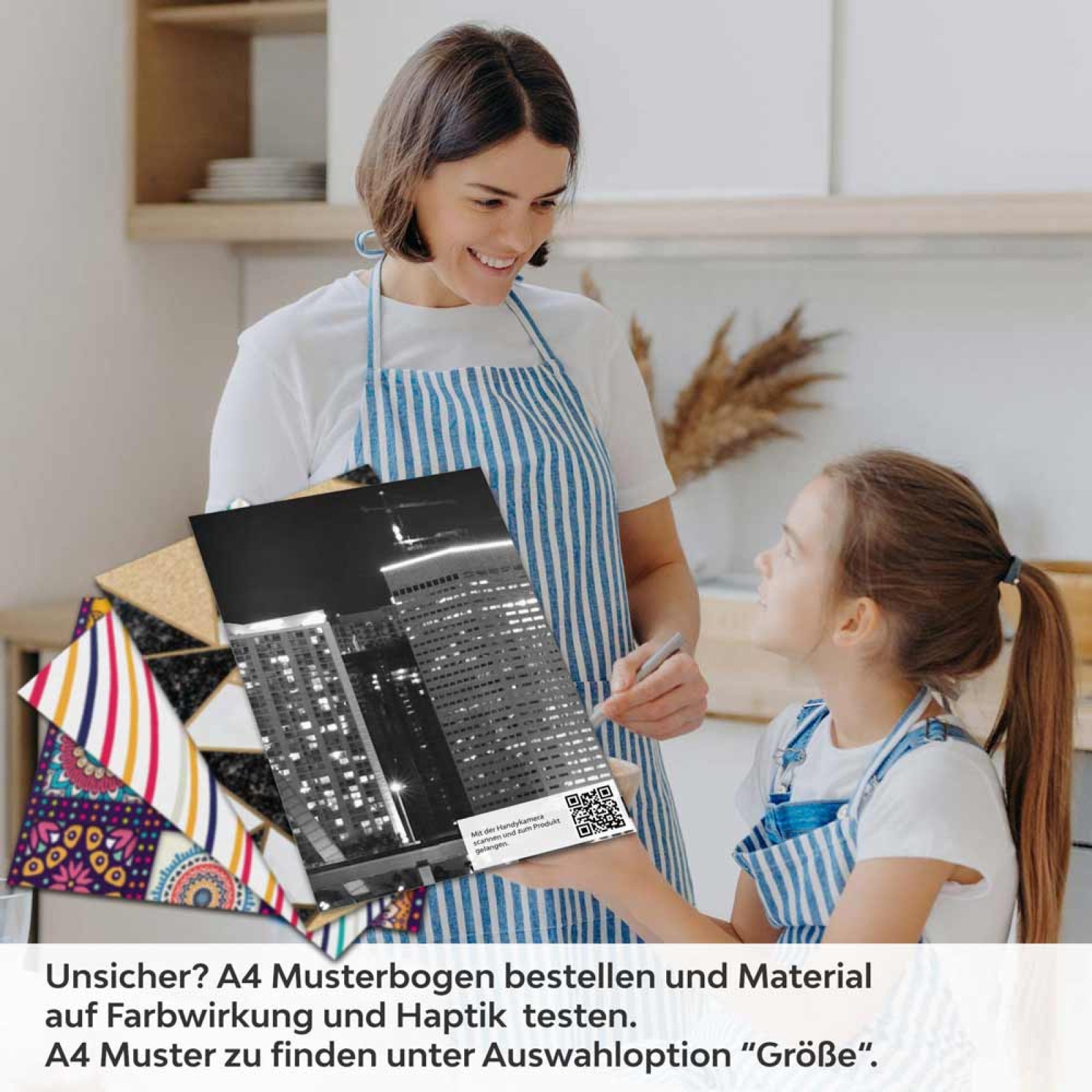 Küchenrückwand Folie Skyline at Night A4 Muster