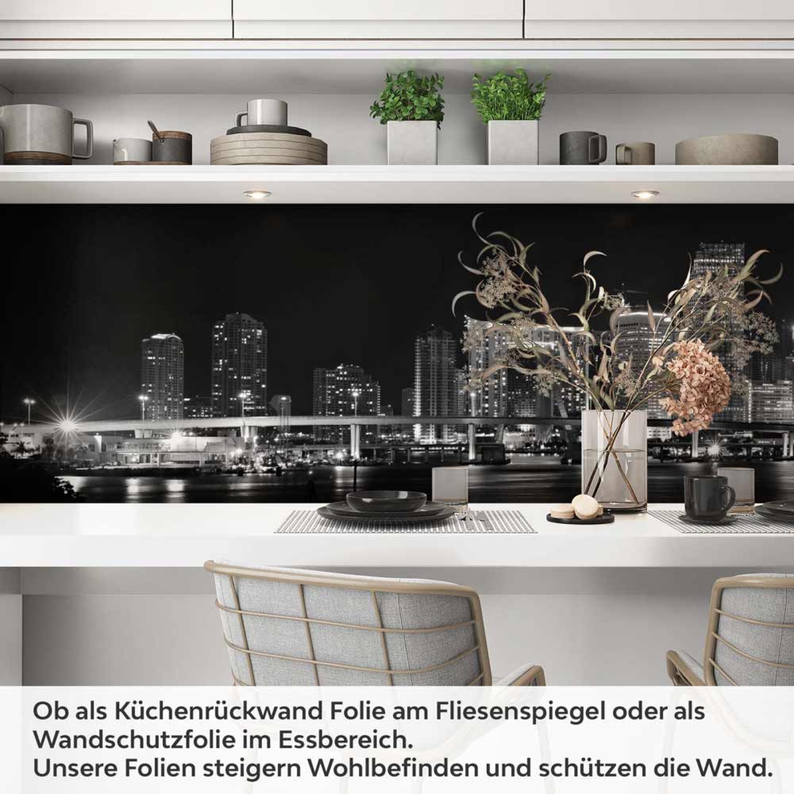 Küchenrückwand Folie Skyline at Night Artikelbild 1