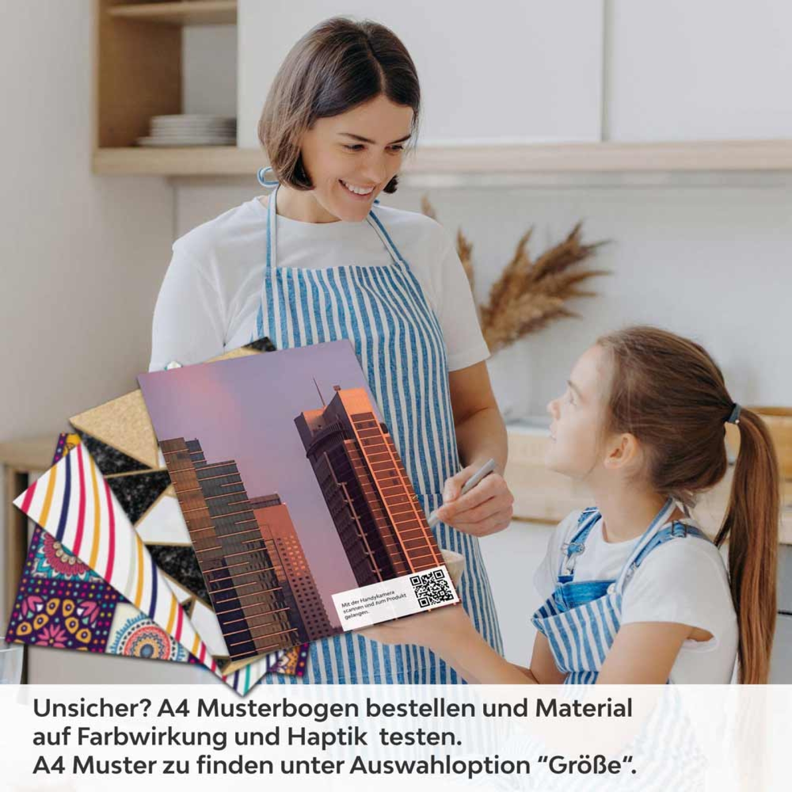 Küchenrückwand Folie Skylines im Morgenrot A4 Muster