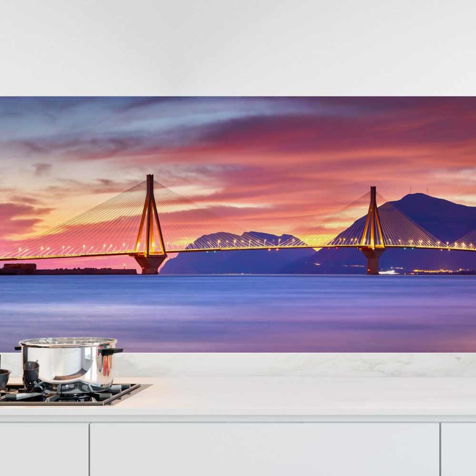 Küchenrückwand Folie Brücke zwischen Inseln Hauptbild 1