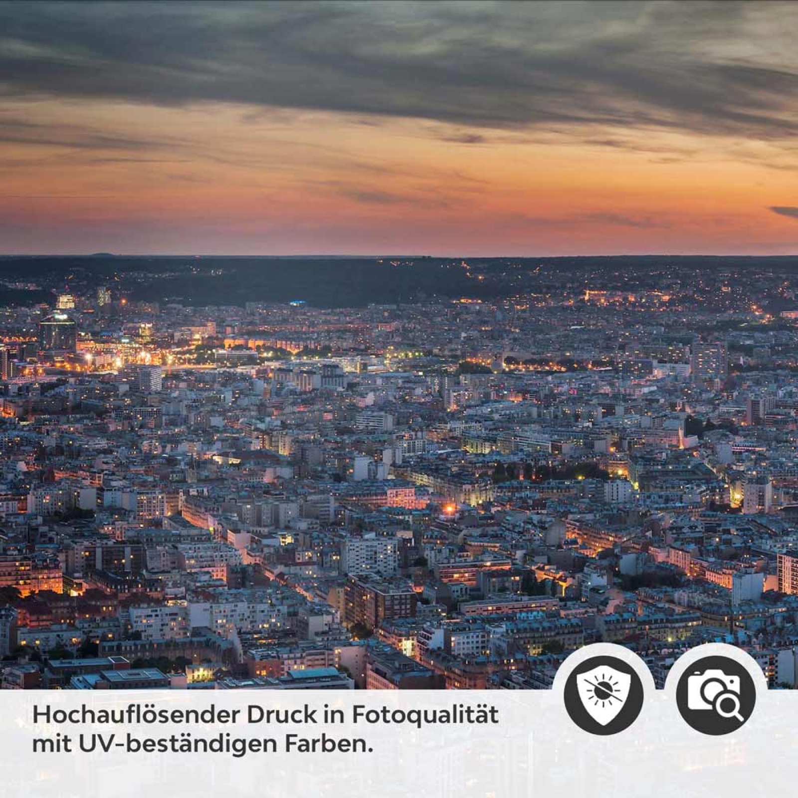 Küchenrückwand Folie Panorama Stadtblick Detailbild 2