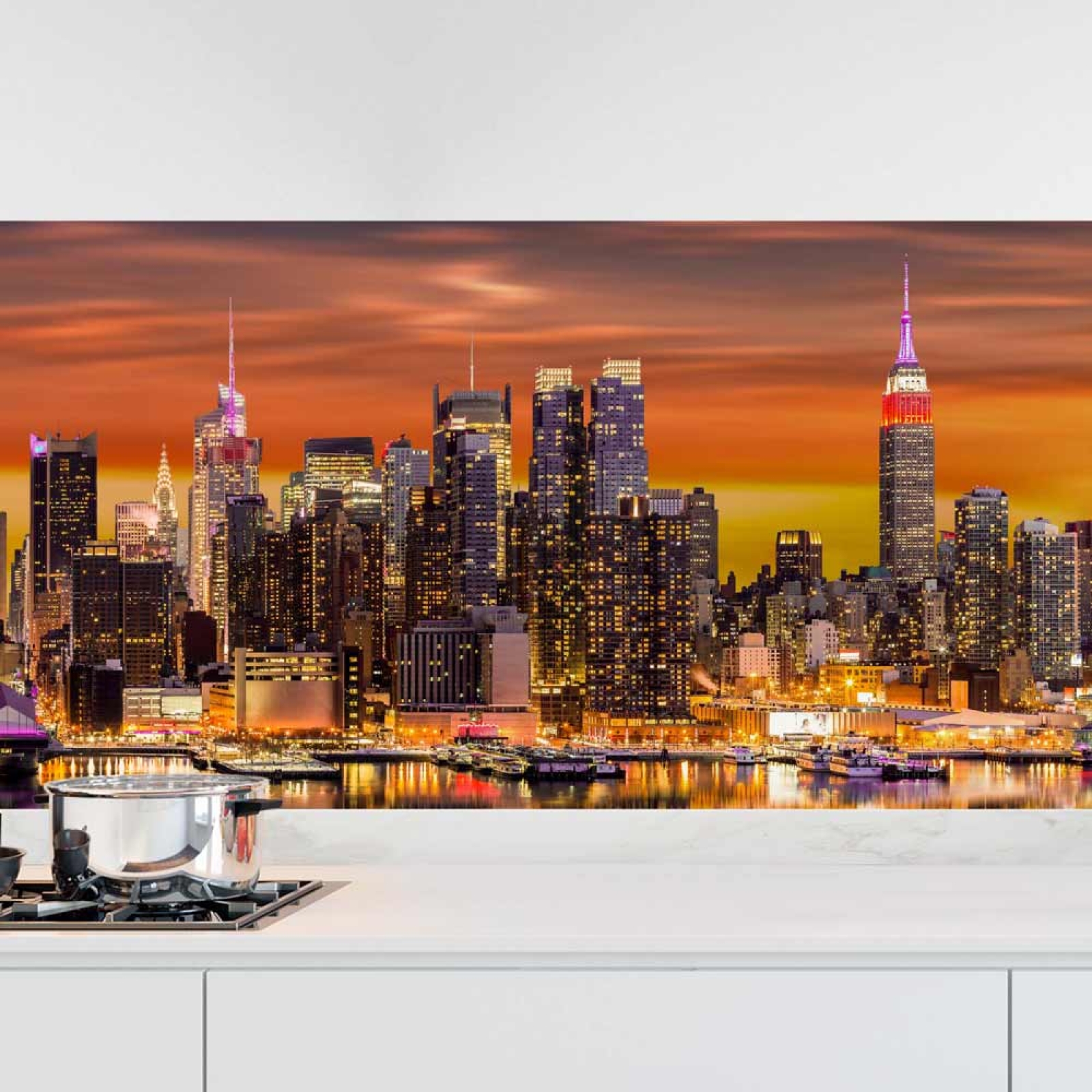 Küchenrückwand Folie Skylines & der Hafen von New York Hauptbild 1