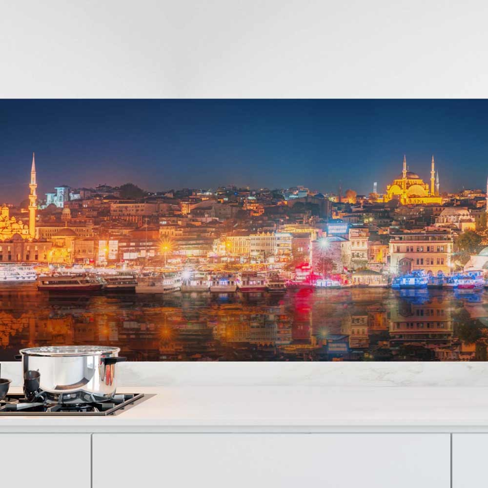 Küchenrückwand Folie Istanbul bei Nacht Hauptbild 1