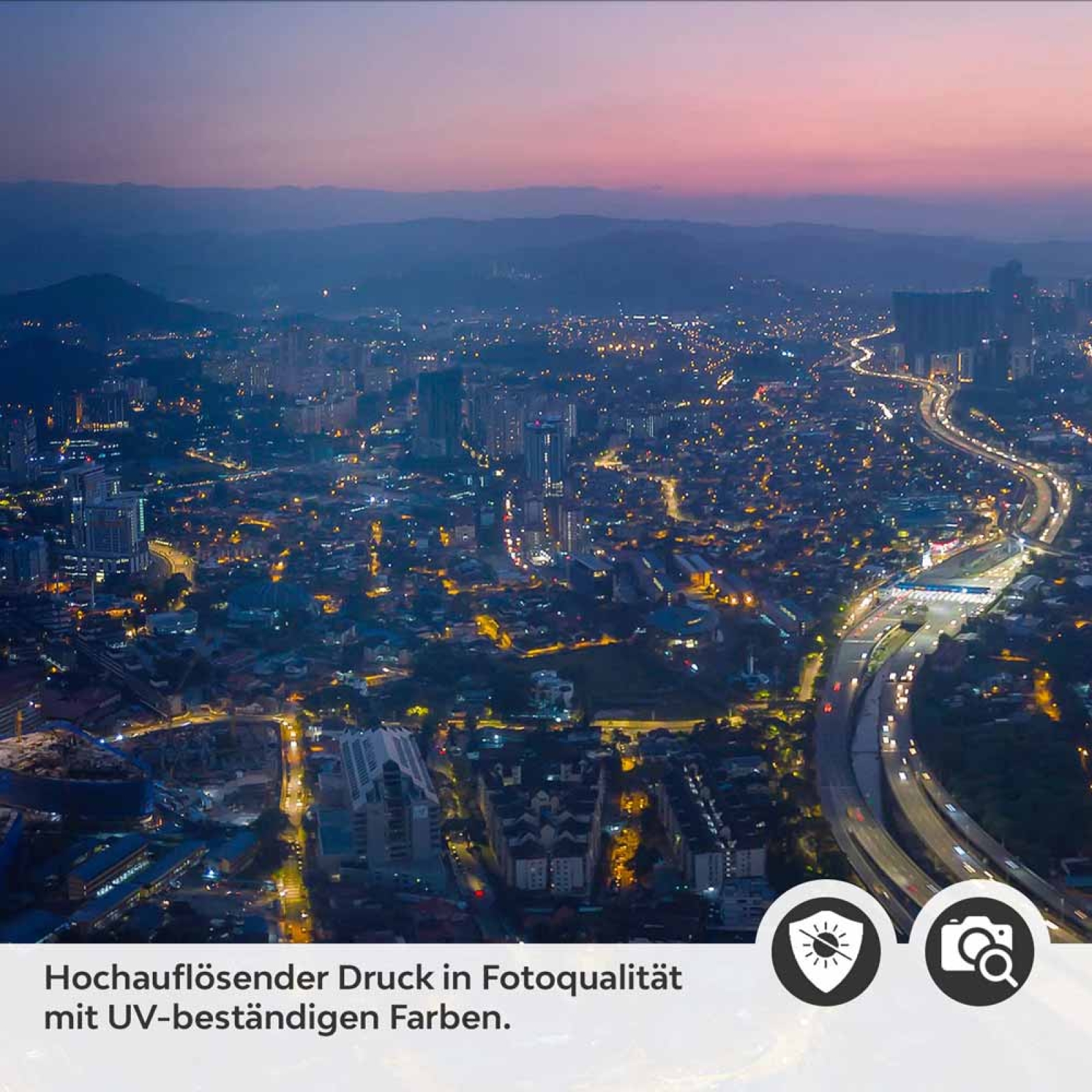 Küchenrückwand Folie Metropole Panorama Detailbild 2