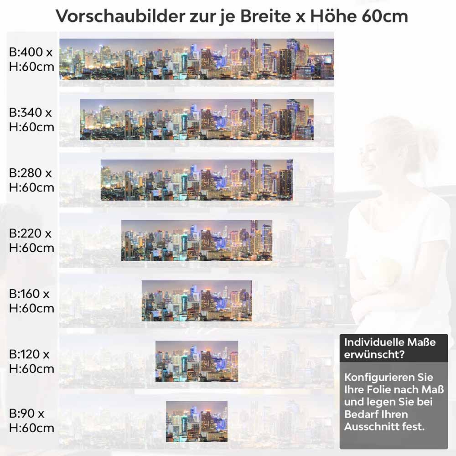 Küchenrückwand Folie Thailands Panorama Höhe 60cm